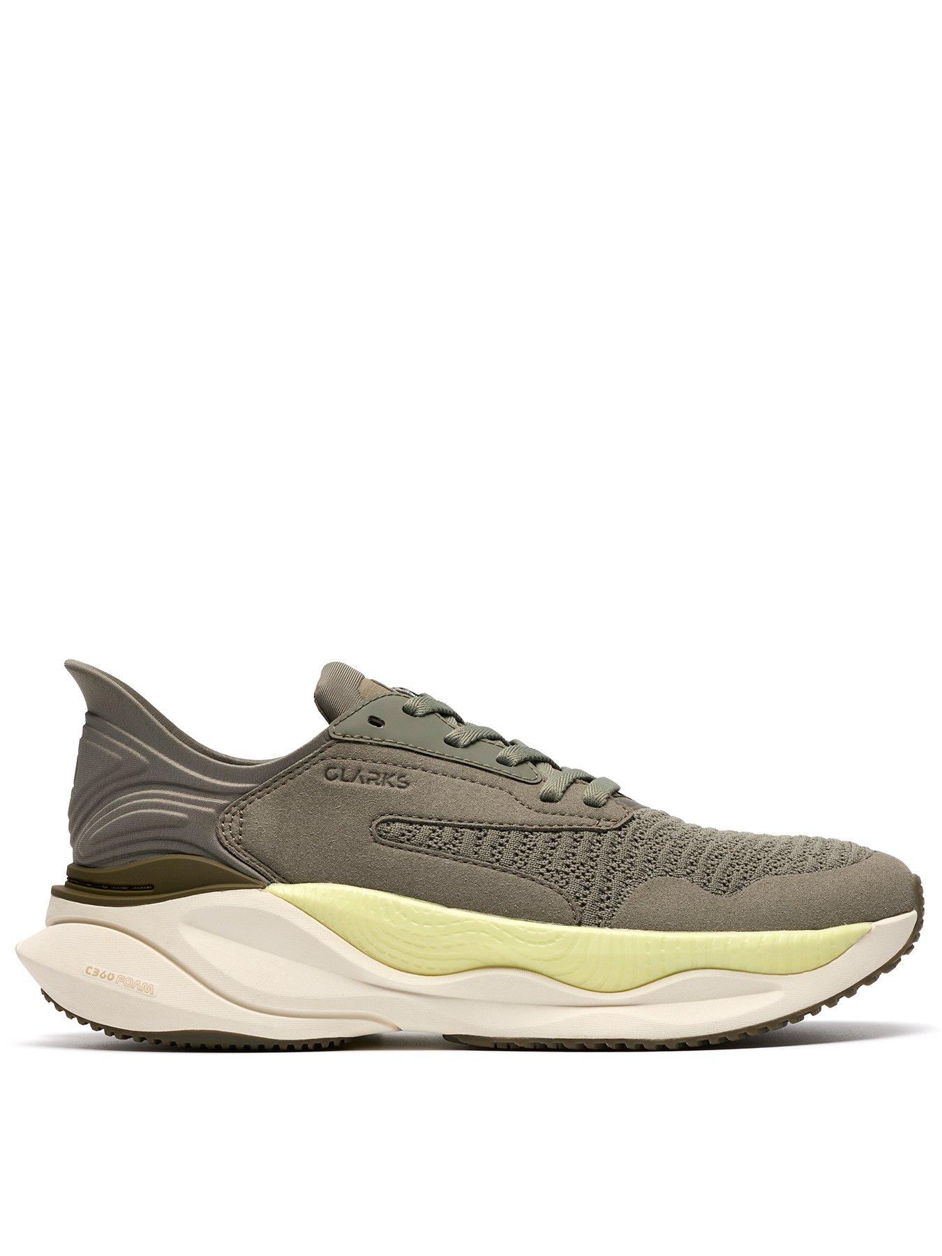 Clarks Pace Trainers, Sage, Size 7, Men
