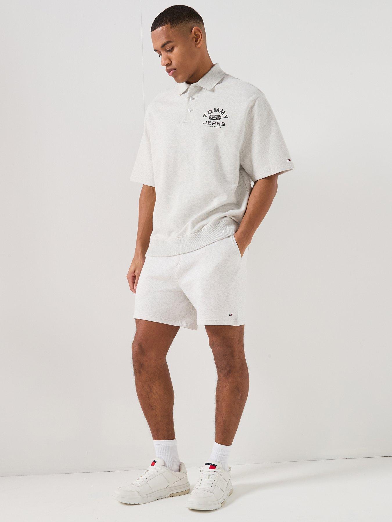 Image 3 of 5 of Tommy Jeans Tommy Jeans S Flag Sweat Shorts - Grey