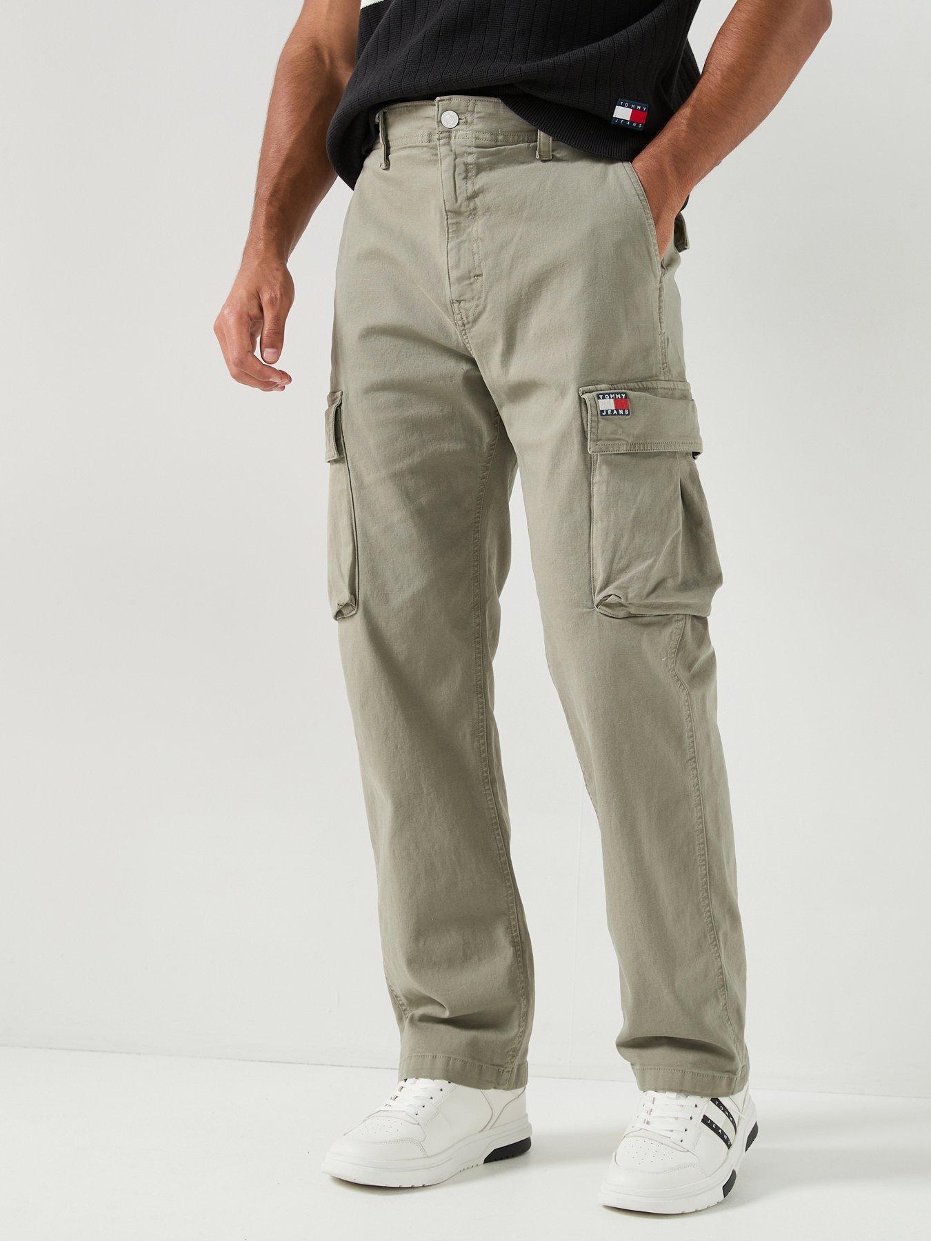 Tommy Jeans Otis Canvas Cargo Trousers - Utility Sage