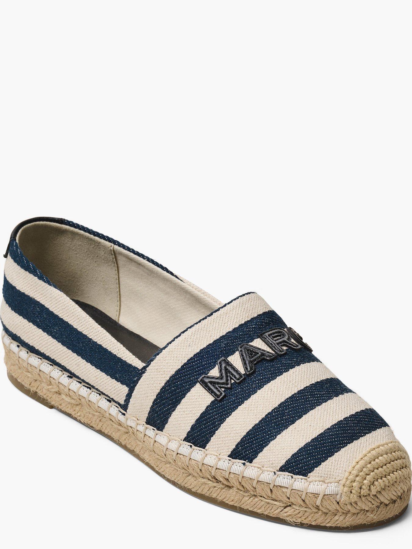Image 5 of 5 of MARC JACOBS The Striped Canvas Espadrille - Blue