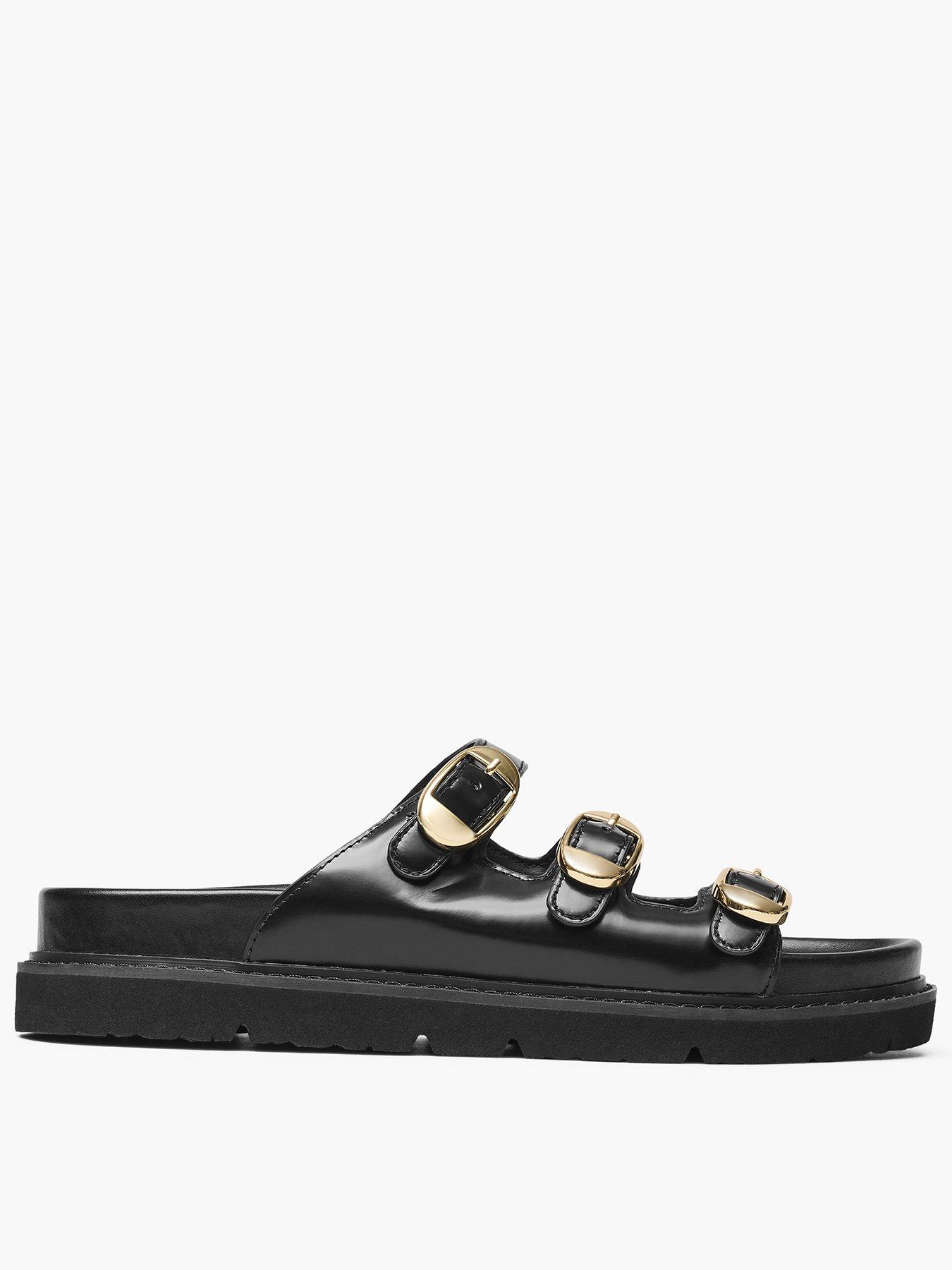 Image 1 of 5 of MARC JACOBS The Kiki Sliders - Black