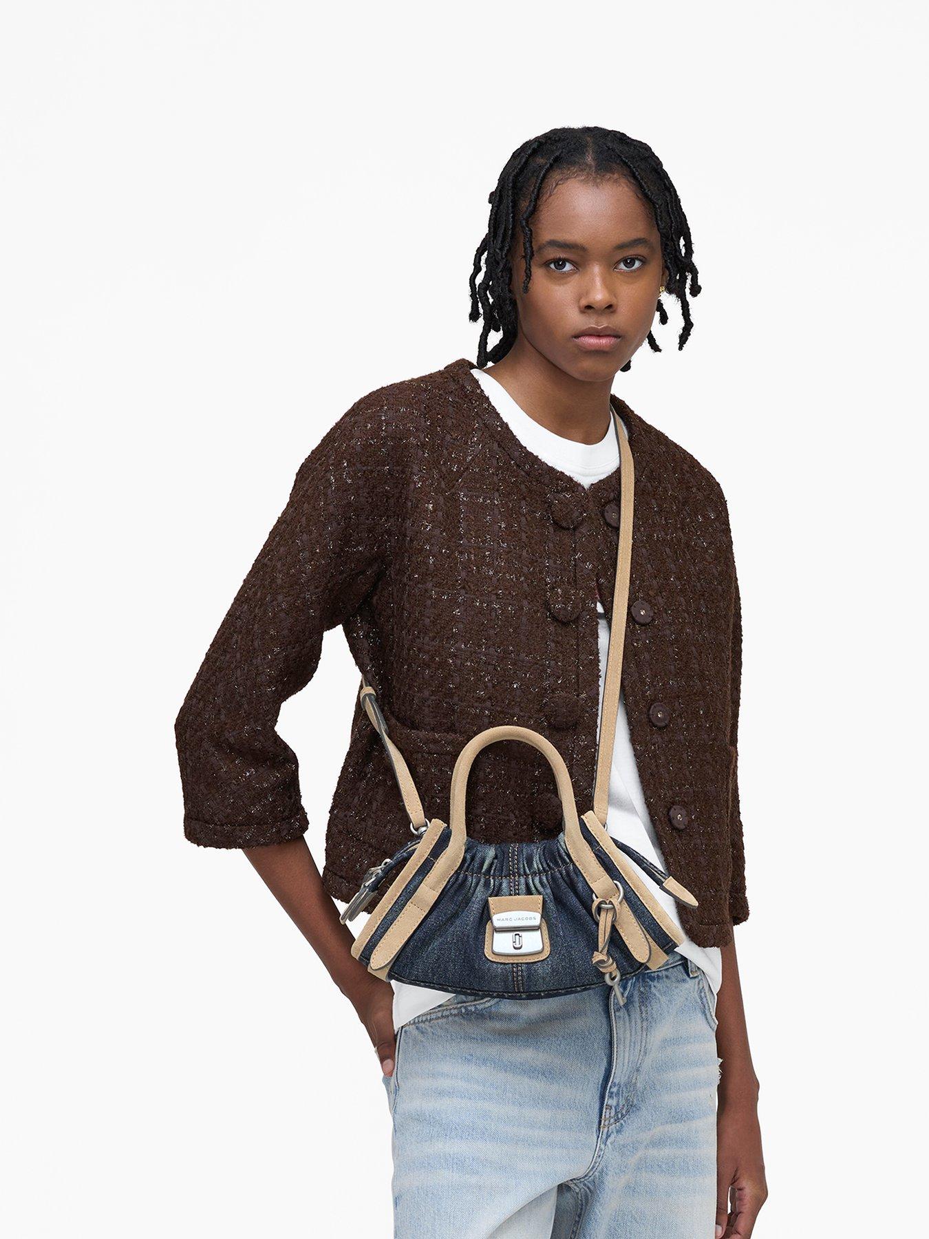 MARC JACOBS The Small Satchel Cristina Bag - Navy | Very