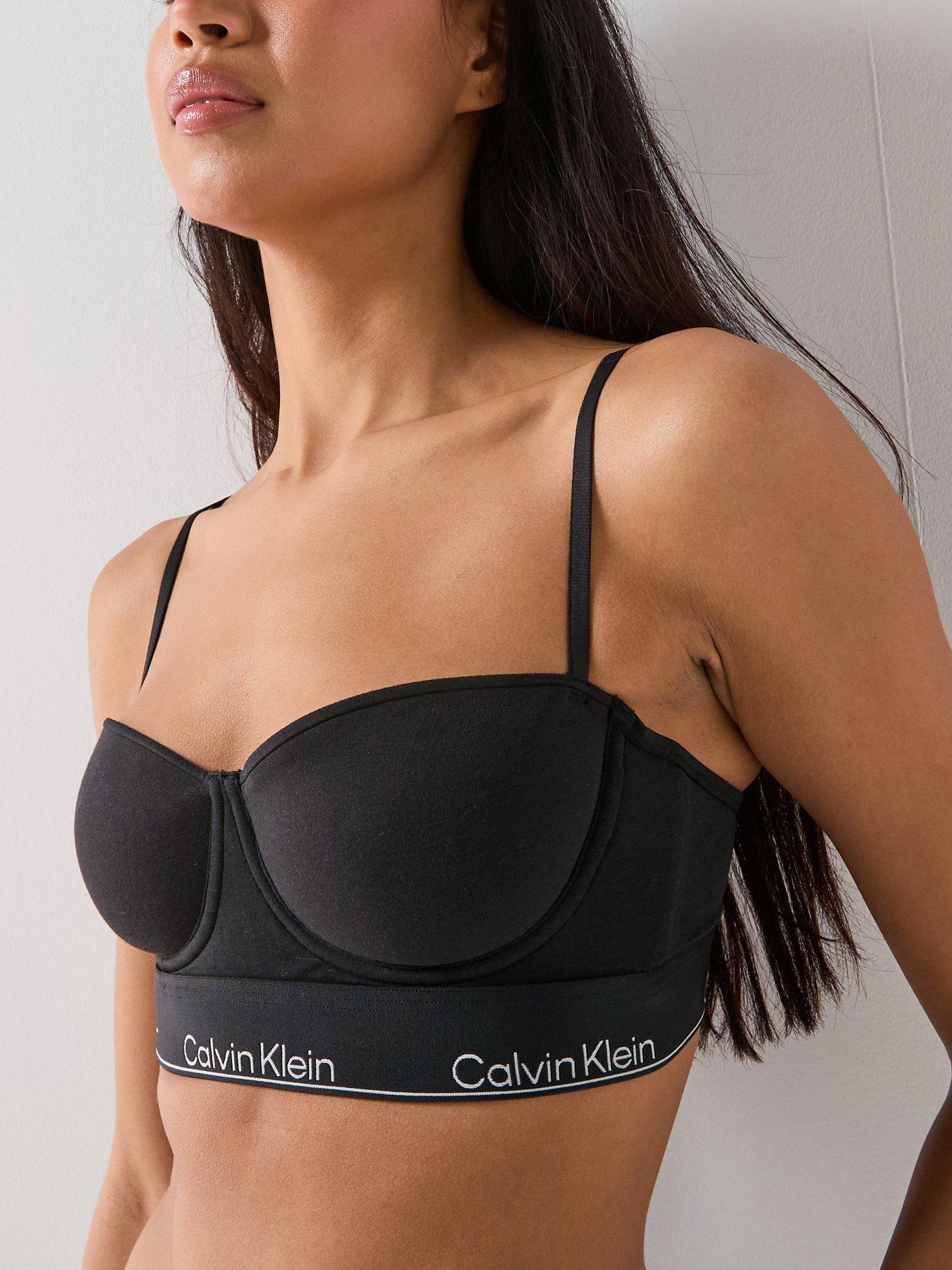 Image 4 of 5 of Calvin Klein Lightly Lined Balconette - Black