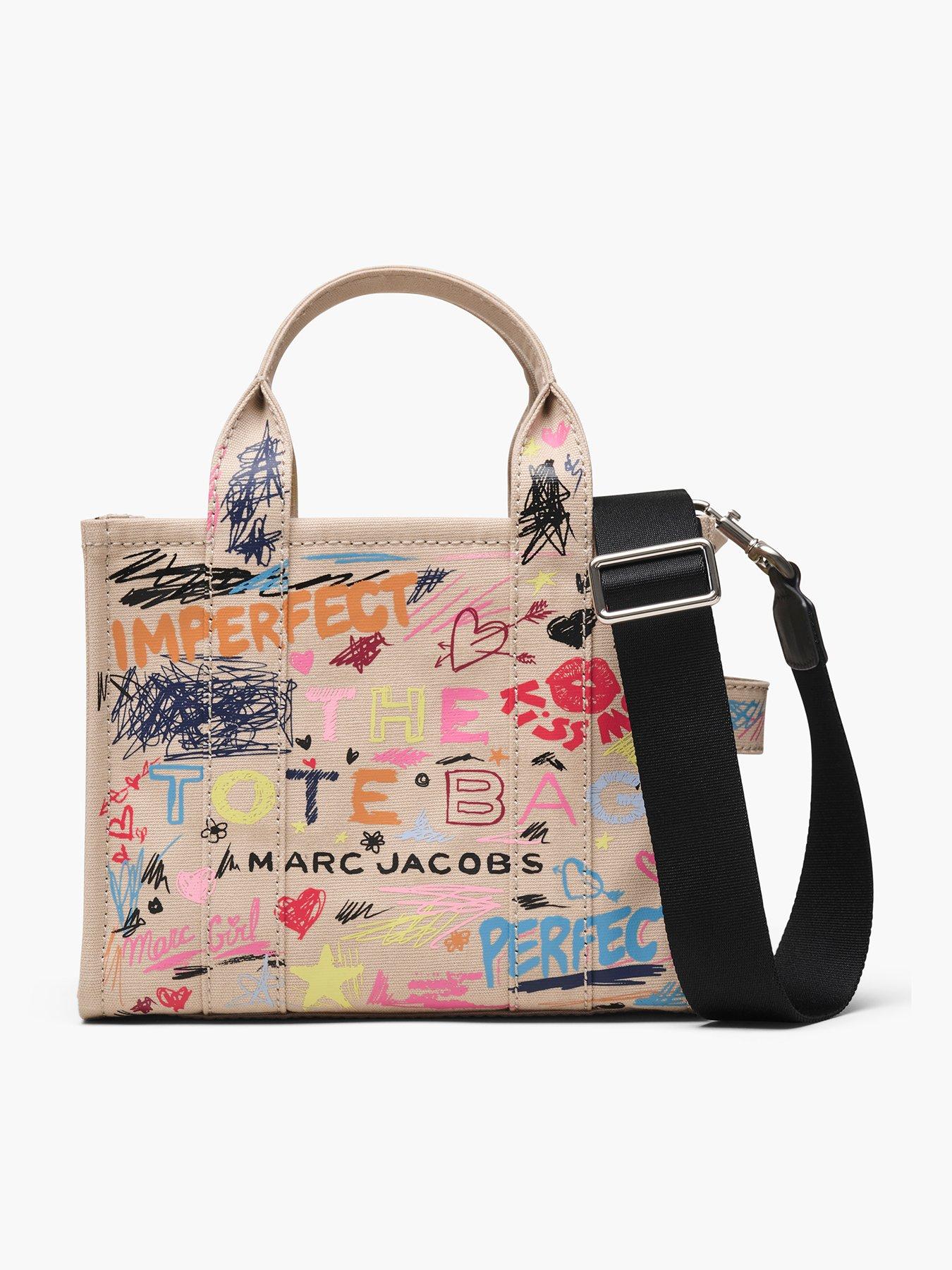 MARC JACOBS The Small Scribble Tote Bag - Beige