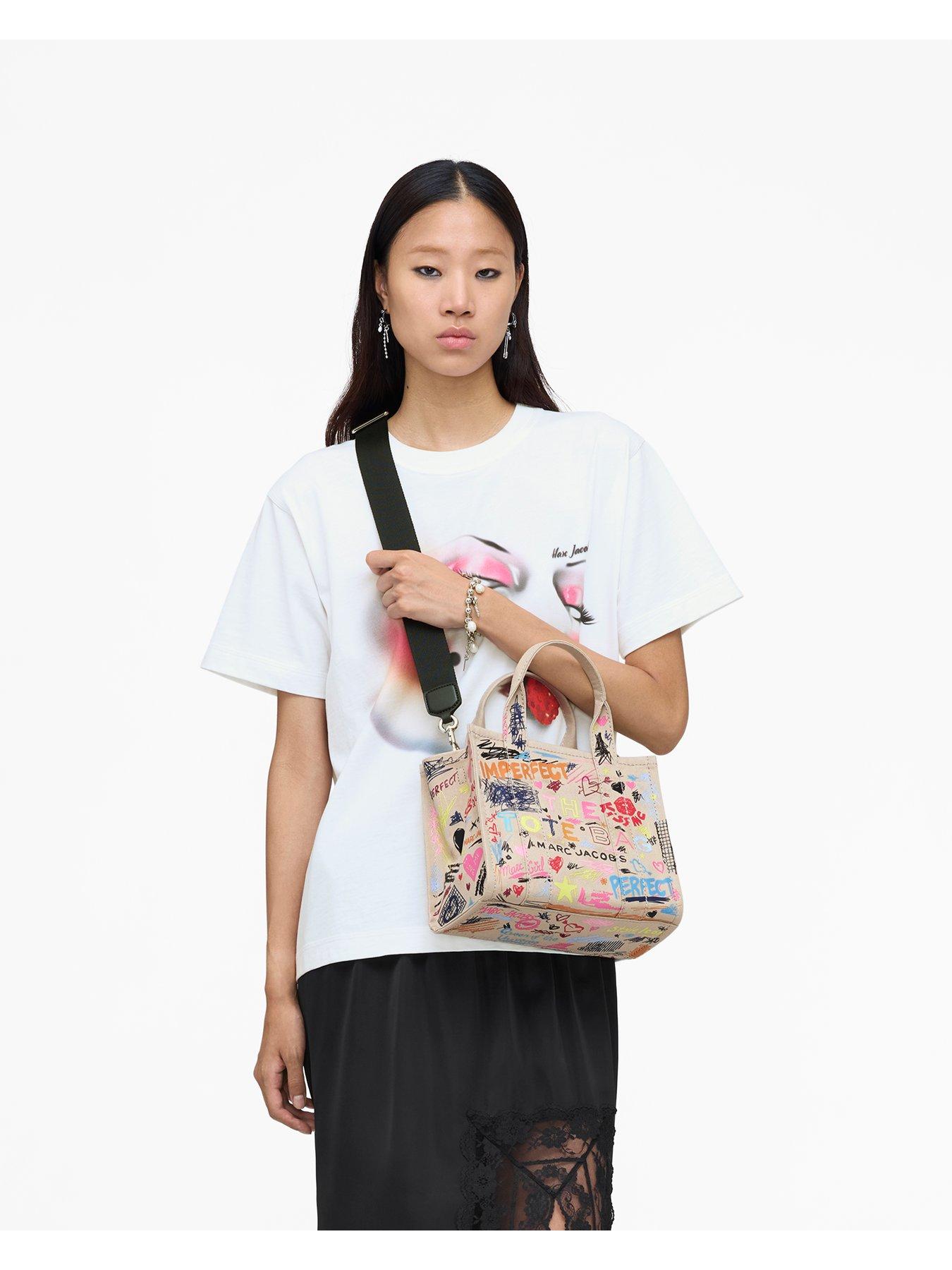 Image 2 of 5 of MARC JACOBS The Small Scribble Tote Bag - Beige
