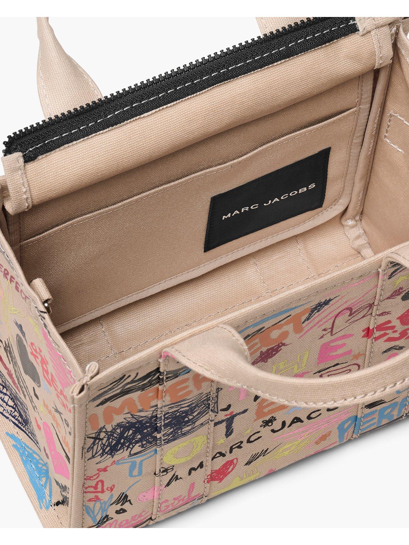 Image 4 of 5 of MARC JACOBS The Small Scribble Tote Bag - Beige