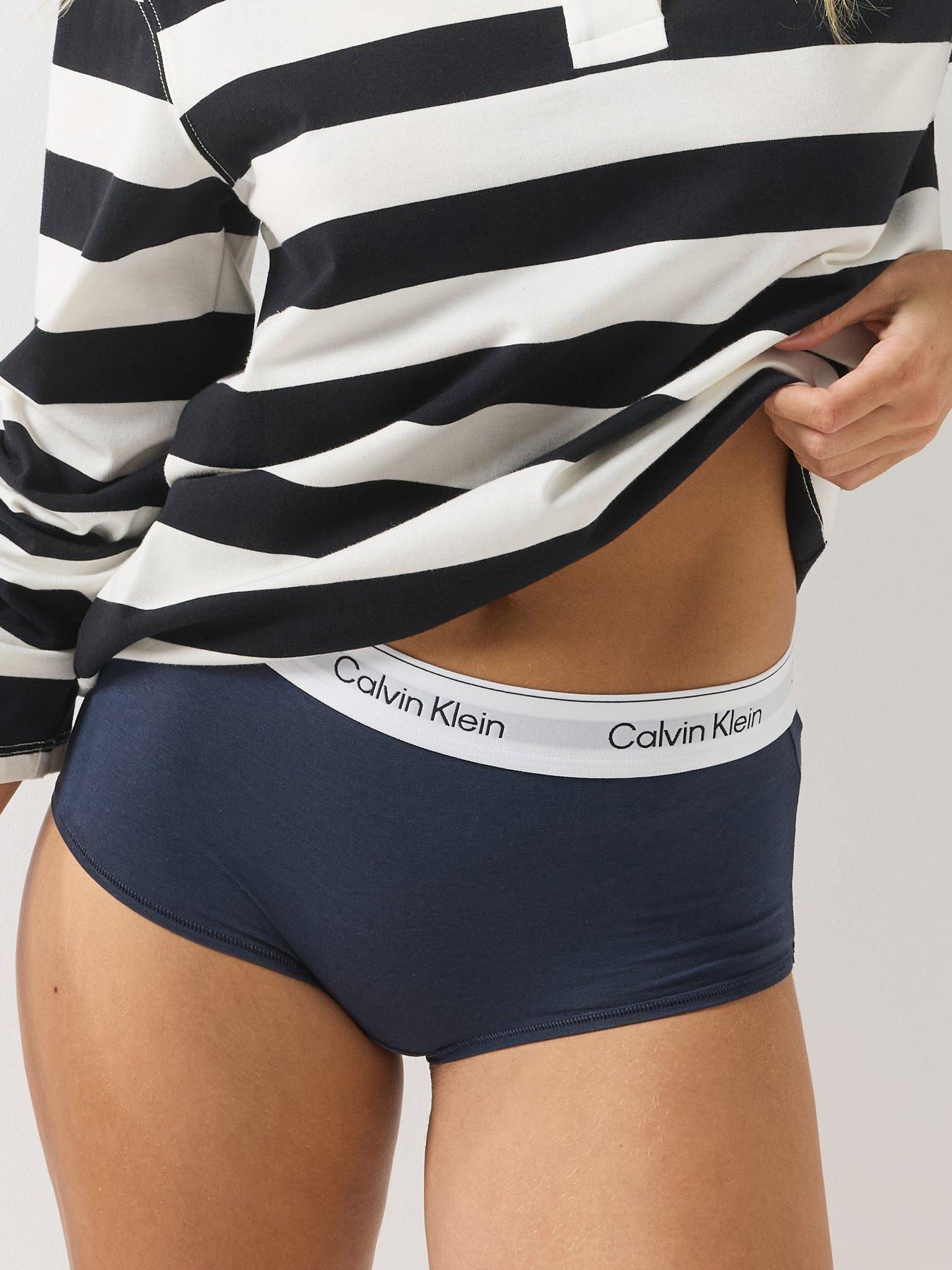 Image 5 of 6 of Calvin Klein Modal Blend Icon Boyshort - Black