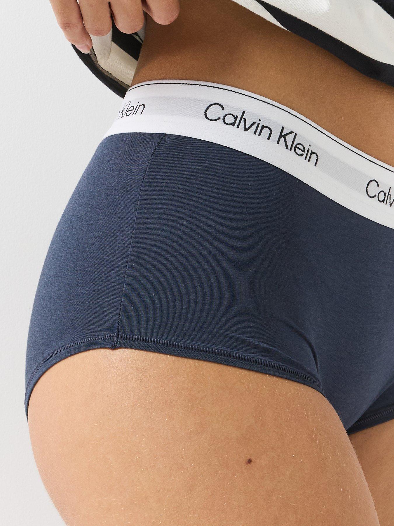 Image 6 of 6 of Calvin Klein Modal Blend Icon Boyshort - Black