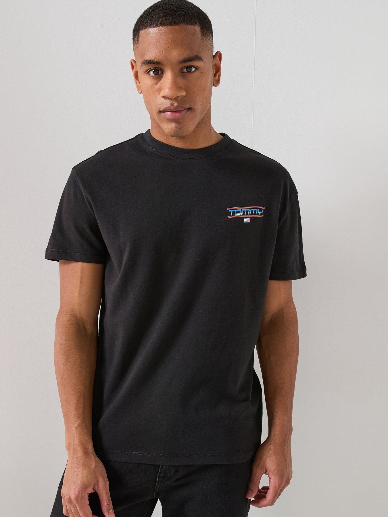 Image 2 of 6 of Tommy Jeans Back Graphic Regular Fit Poster T-Shirt - Black