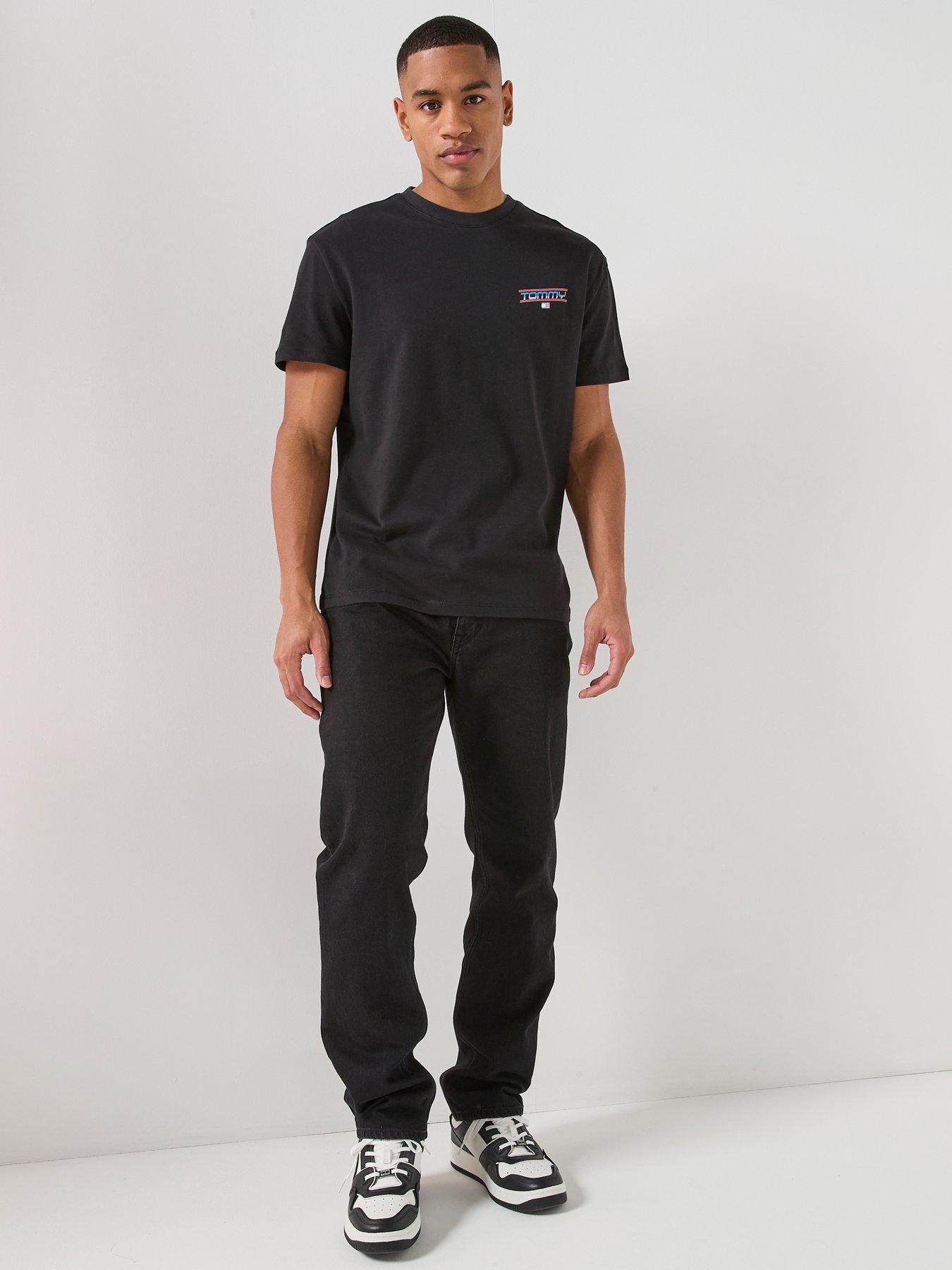 Image 3 of 6 of Tommy Jeans Back Graphic Regular Fit Poster T-Shirt - Black