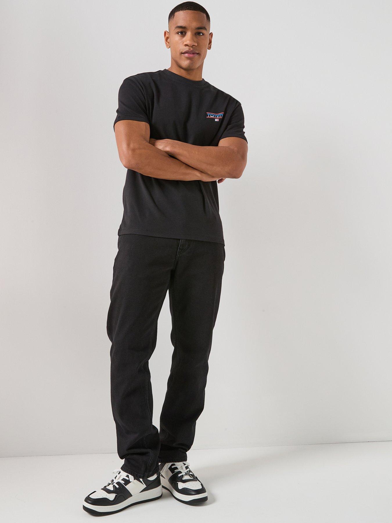 Image 6 of 6 of Tommy Jeans Back Graphic Regular Fit Poster T-Shirt - Black