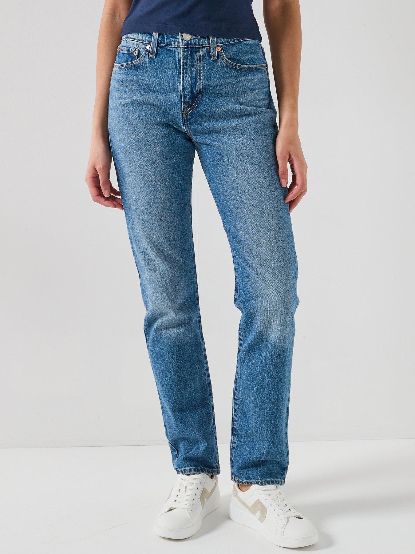 Levi's Wedgie Slim Jeans, Blue, Size 29, Inside Leg 30, Women