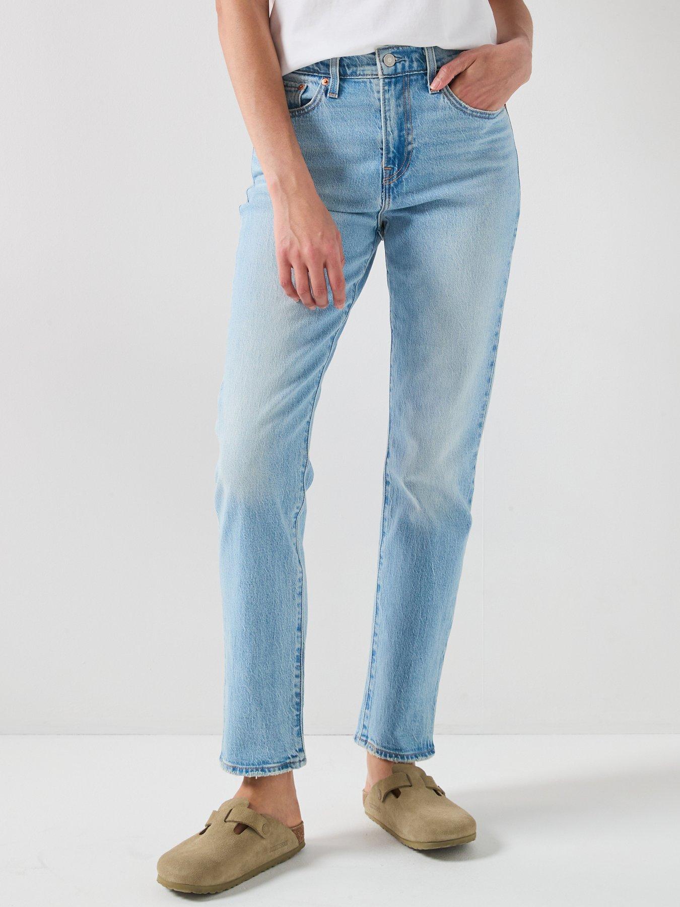 Levi's Wedgie Slim Jeans, Blue, Size 29, Inside Leg 30, Women