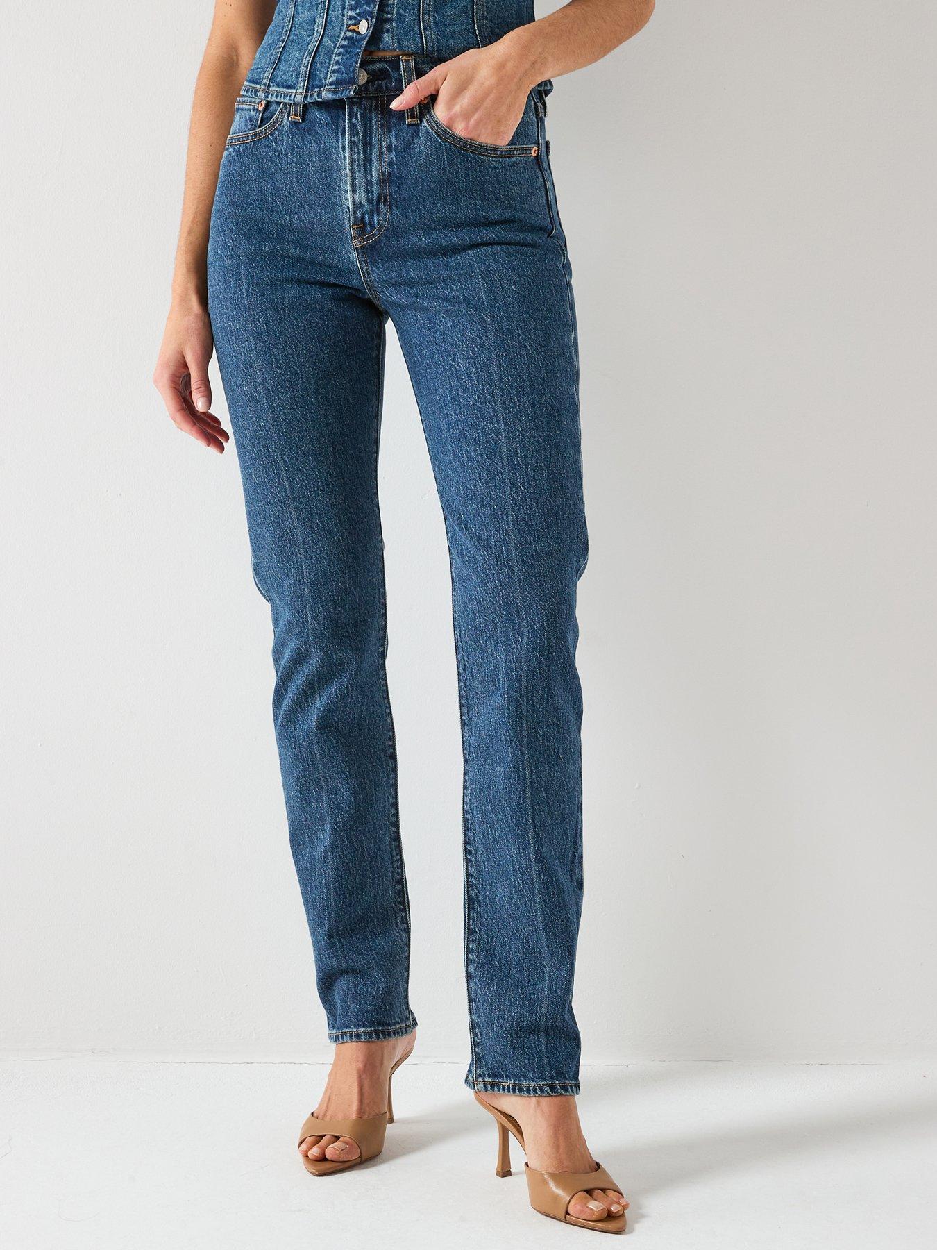 Levi's Wedgie Slim Jeans, Blue, Size 29, Inside Leg 30, Women