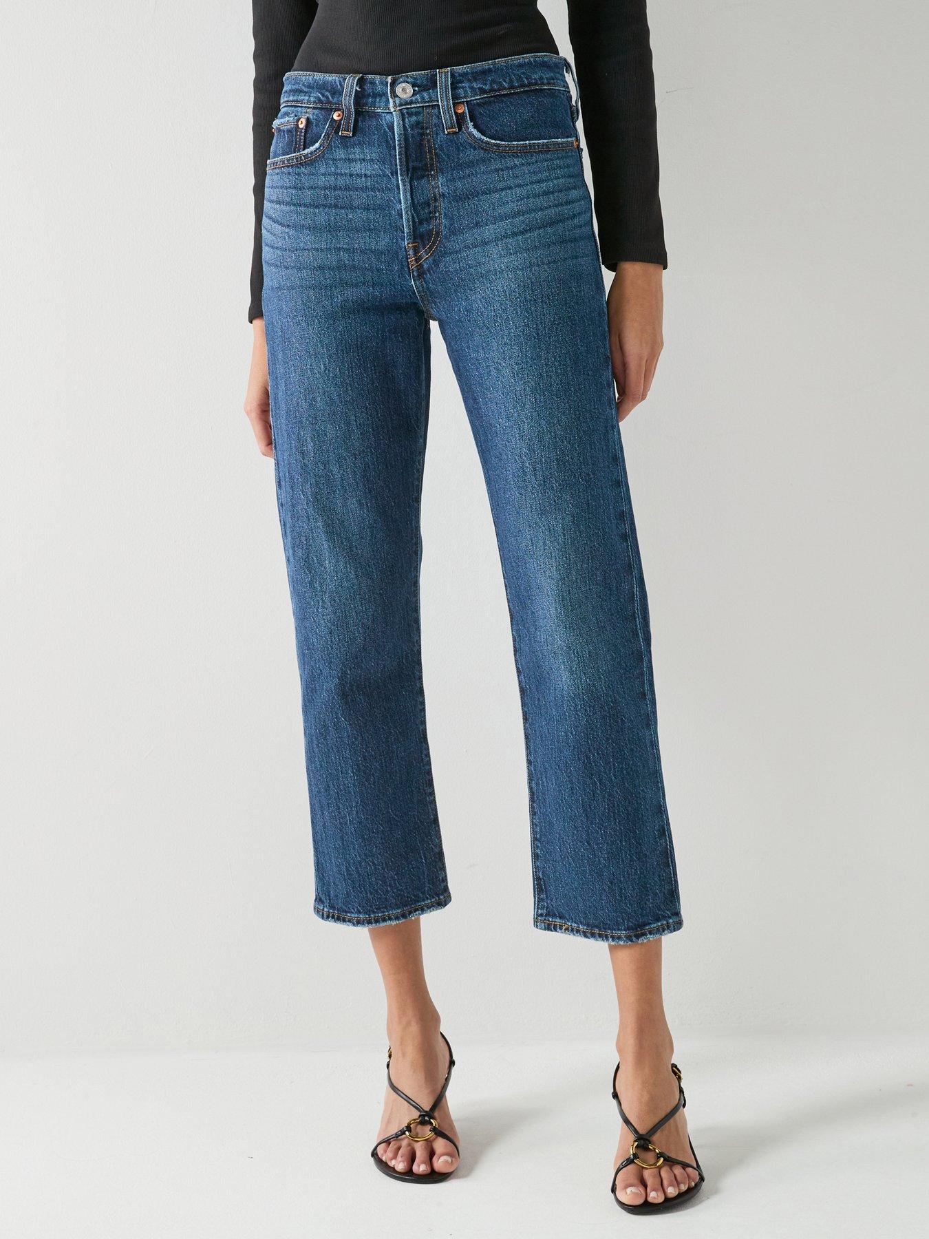 Levi's Wedgie Straight Jeans, Blue, Size 29, Inside Leg 30, Women