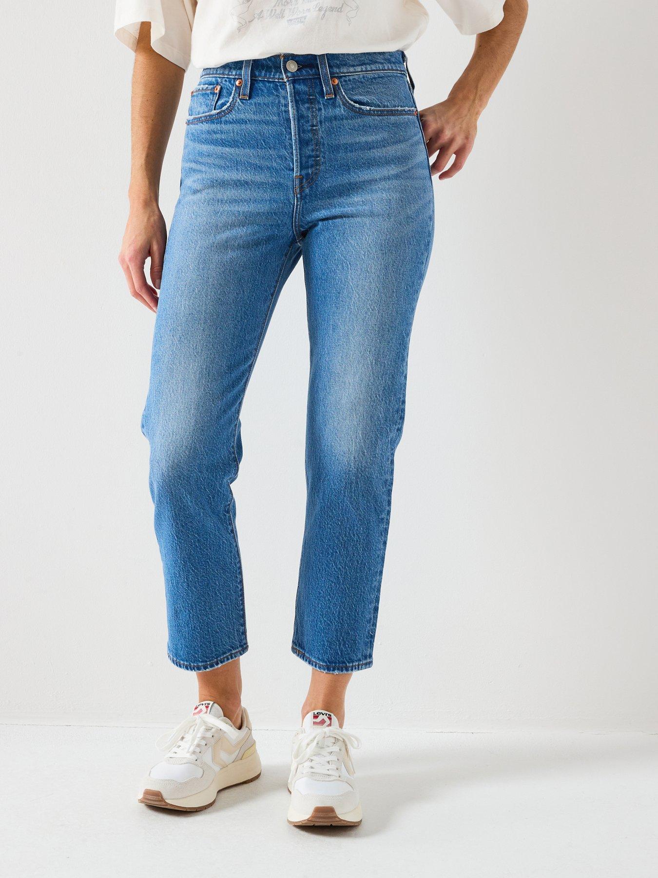 Levi's Wedgie Straight Jeans, Blue, Size 29, Inside Leg 30, Women