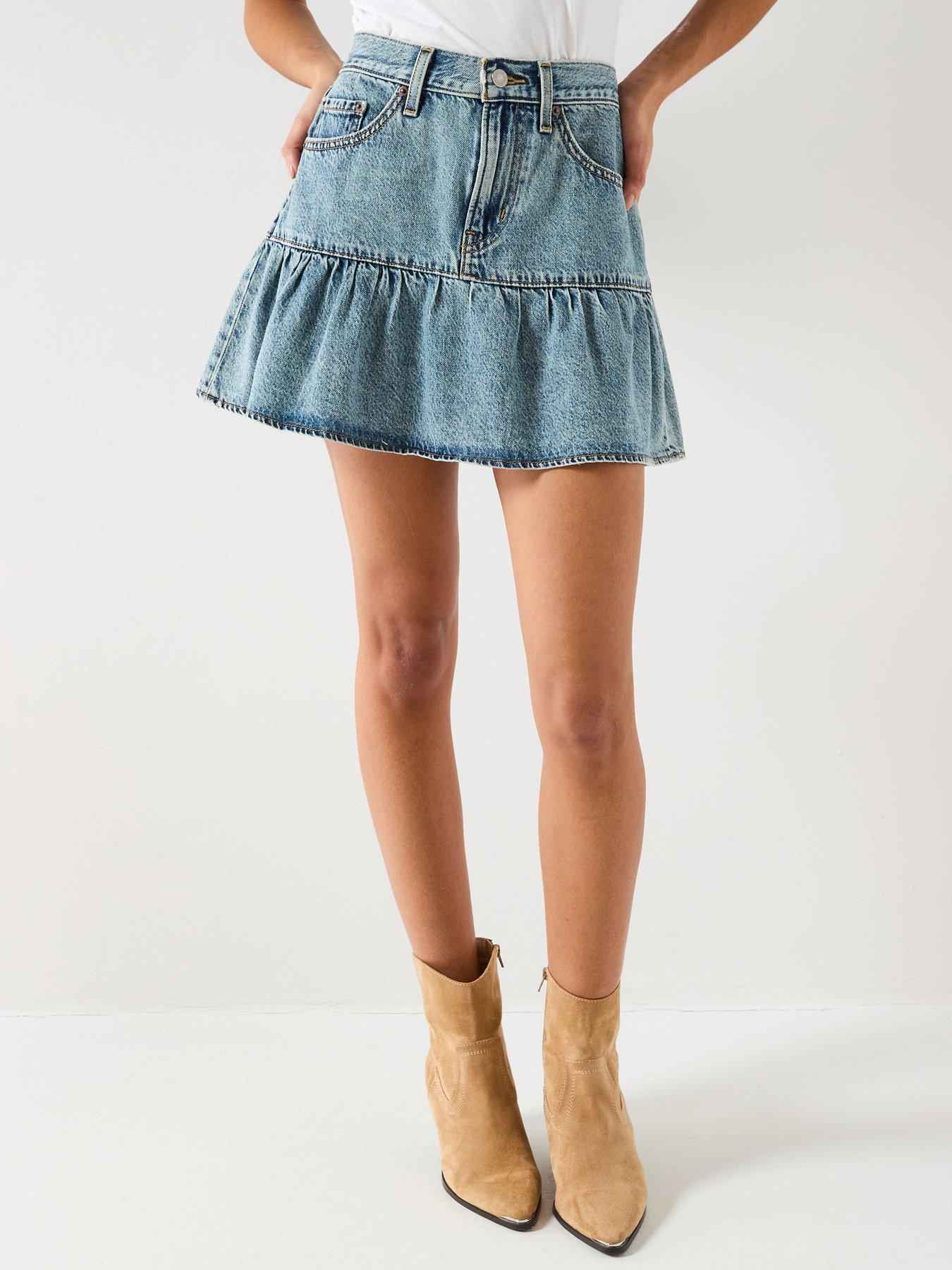 Levi's Flounce Mini Skirt - Blue