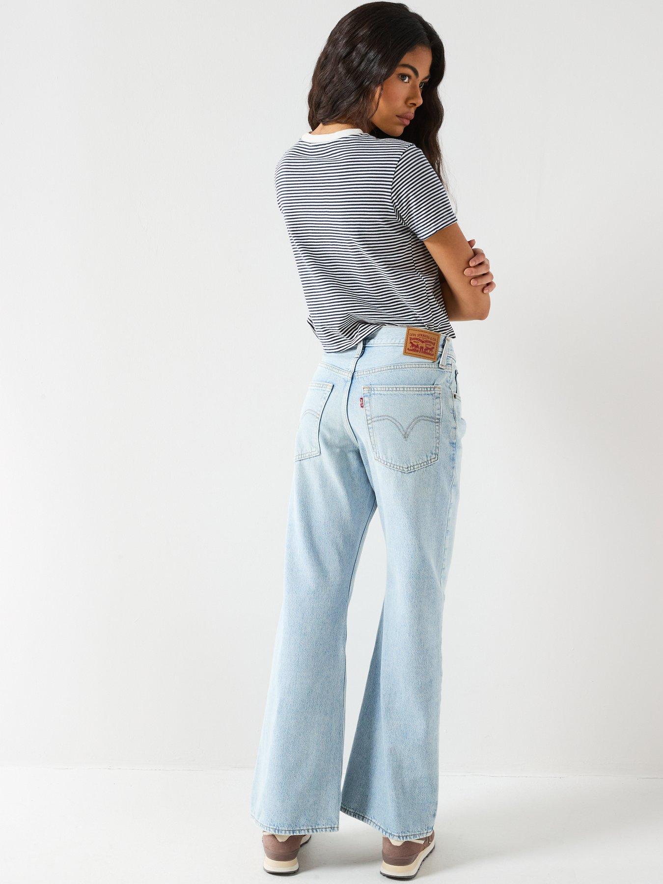 Image 2 of 6 of Levi's Middy Loose Bootcut Jeans - Abraided Art