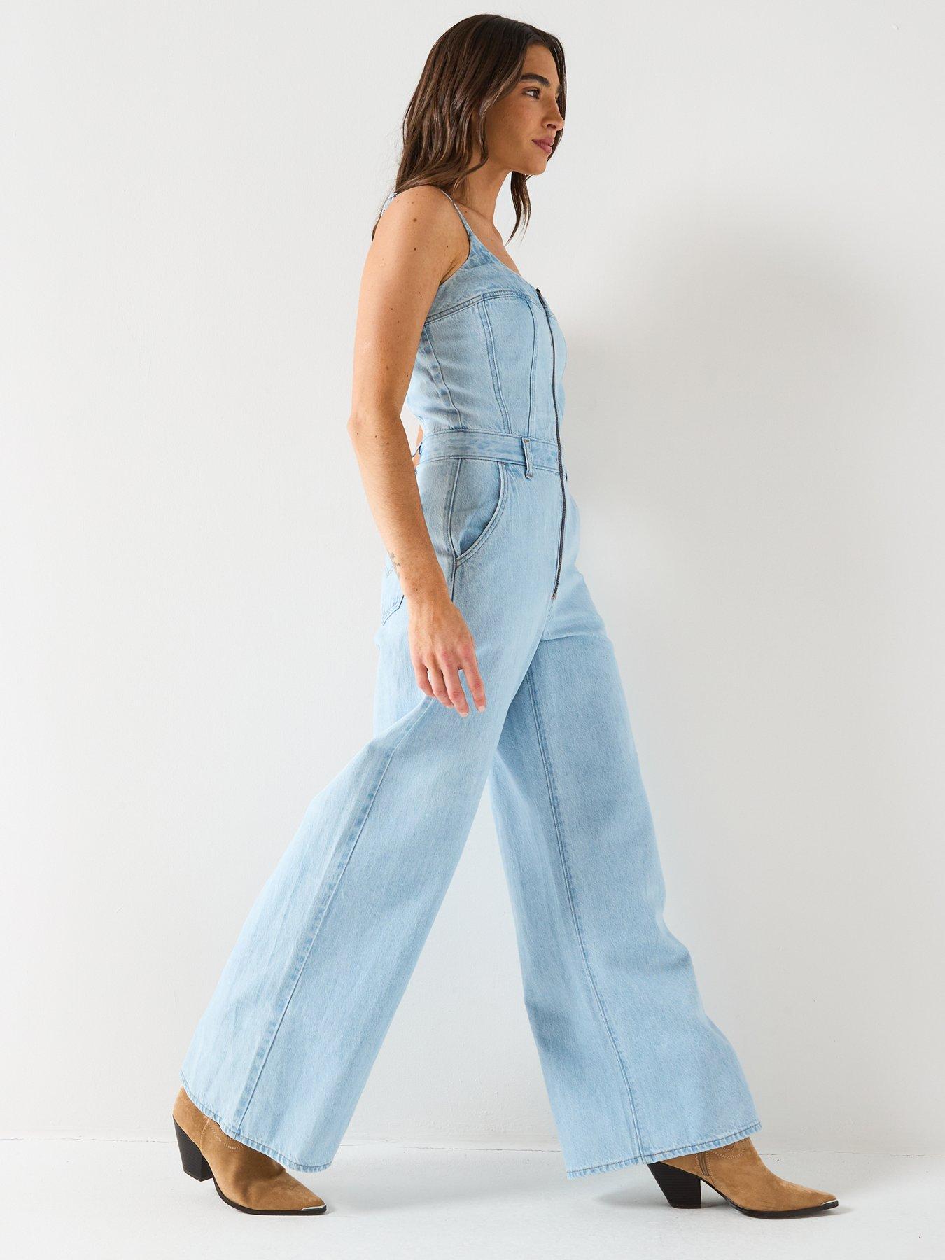 Image 6 of 6 of Levi's Bustier Jumpsuit - Blue