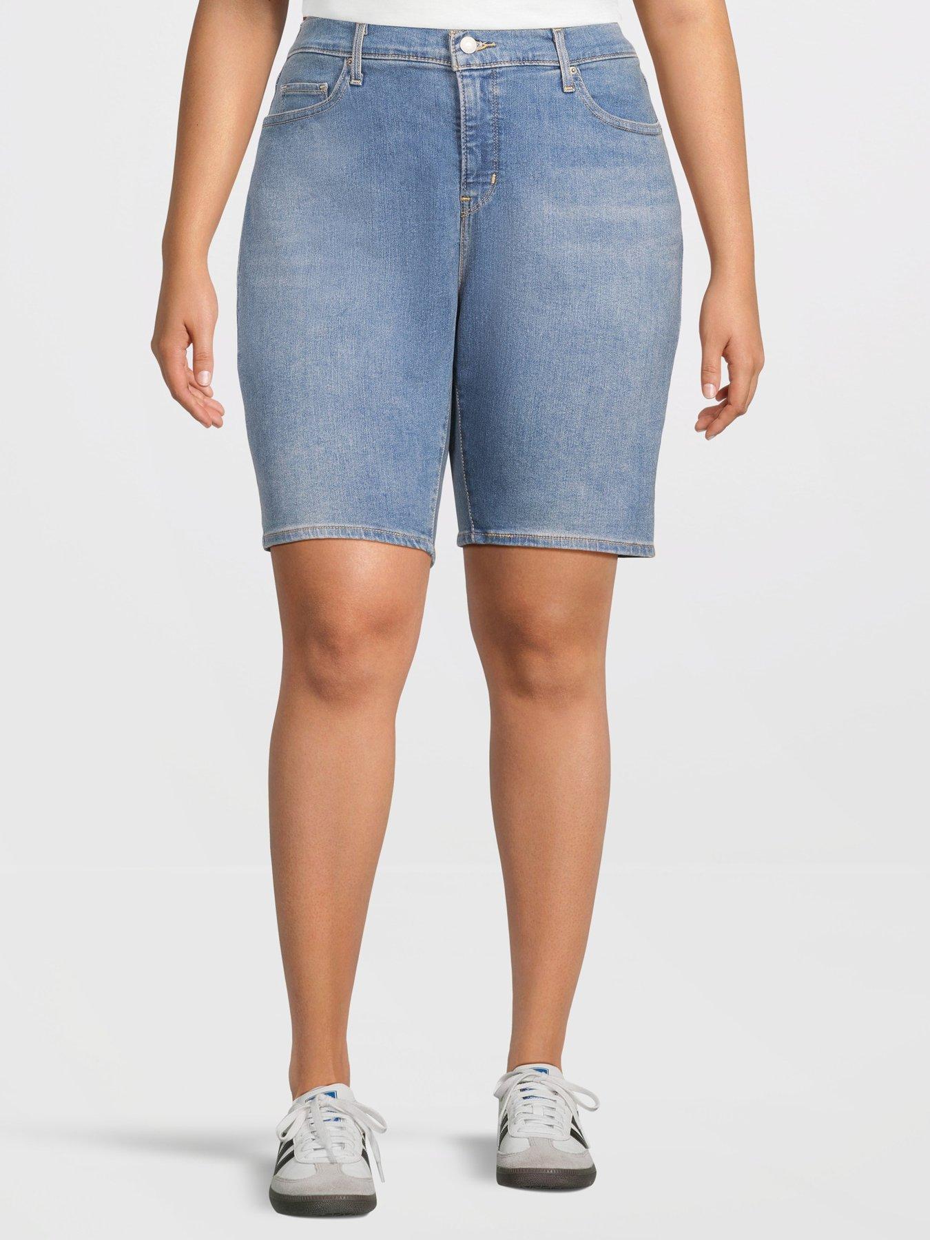 Levi'S Pl Shaping Bermuda Jeans Shorts - Blue