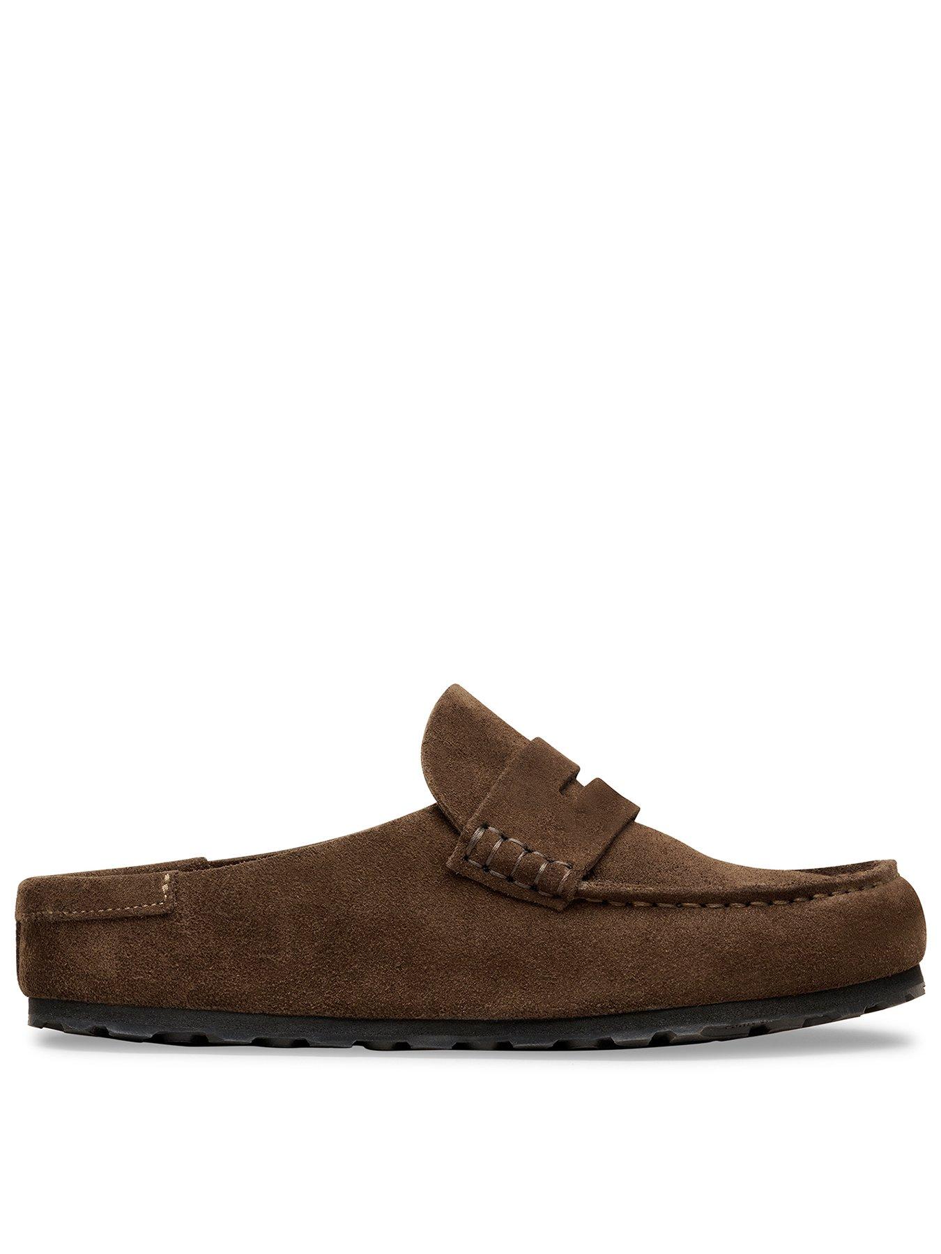Birkenstock Naples Wrapped Suede Leather Slip On Loafer - Brown