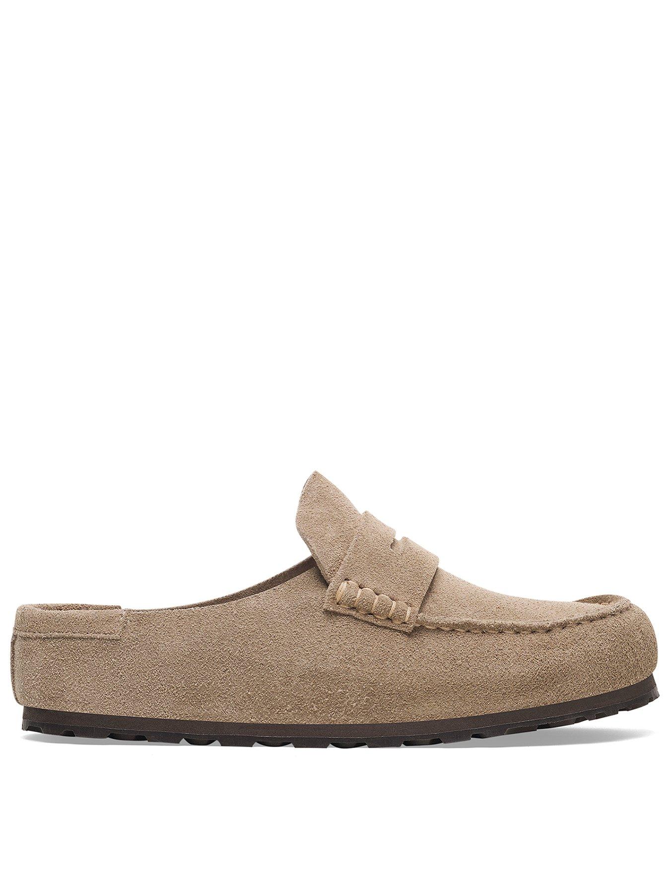 Image 1 of 5 of Birkenstock Naples Wrapped Suede Leather Slip On Loafer - Beige