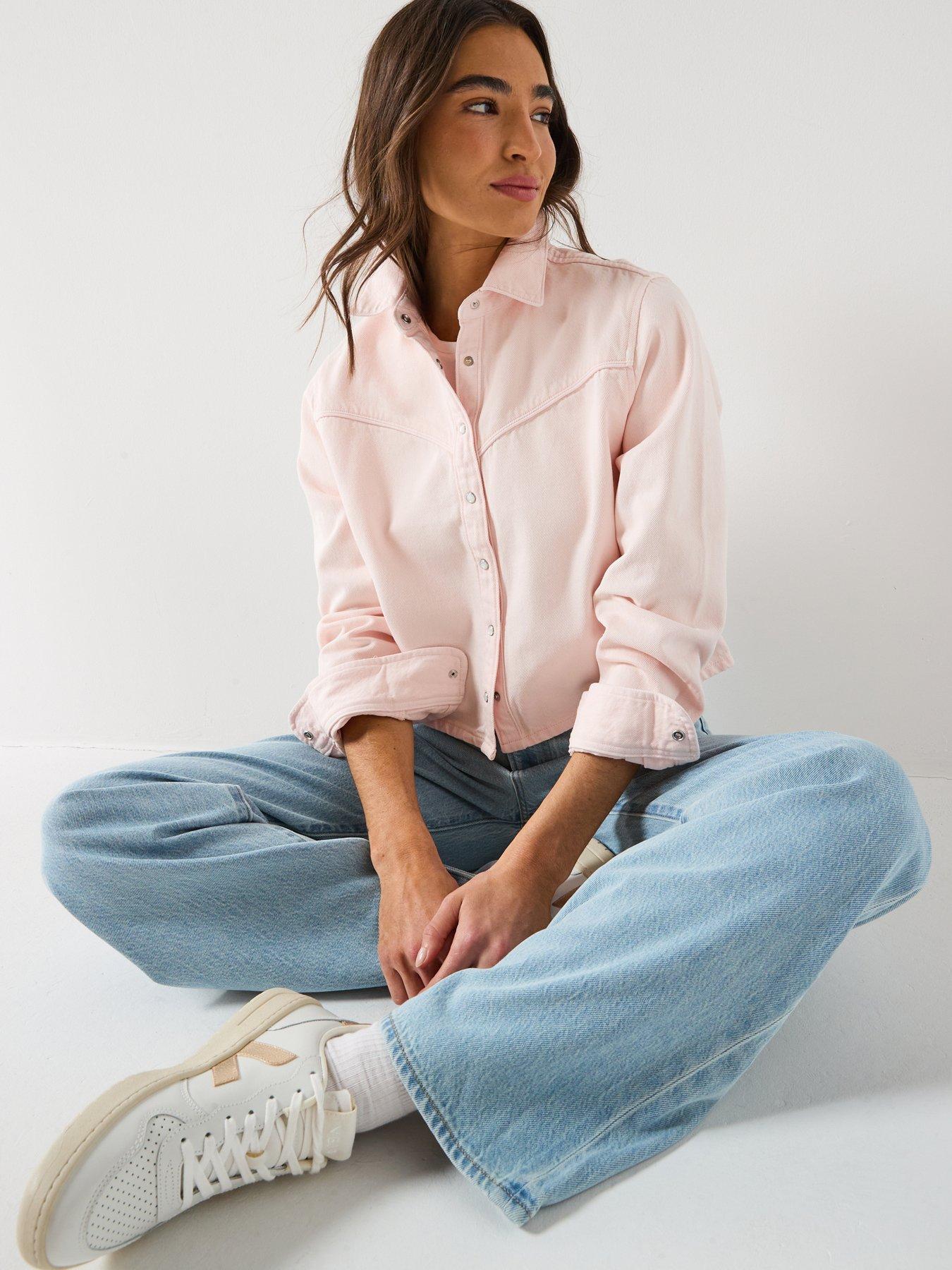 Image 1 of 6 of Levi's Logan Tencel Shacket - Dusty Crystal Pink