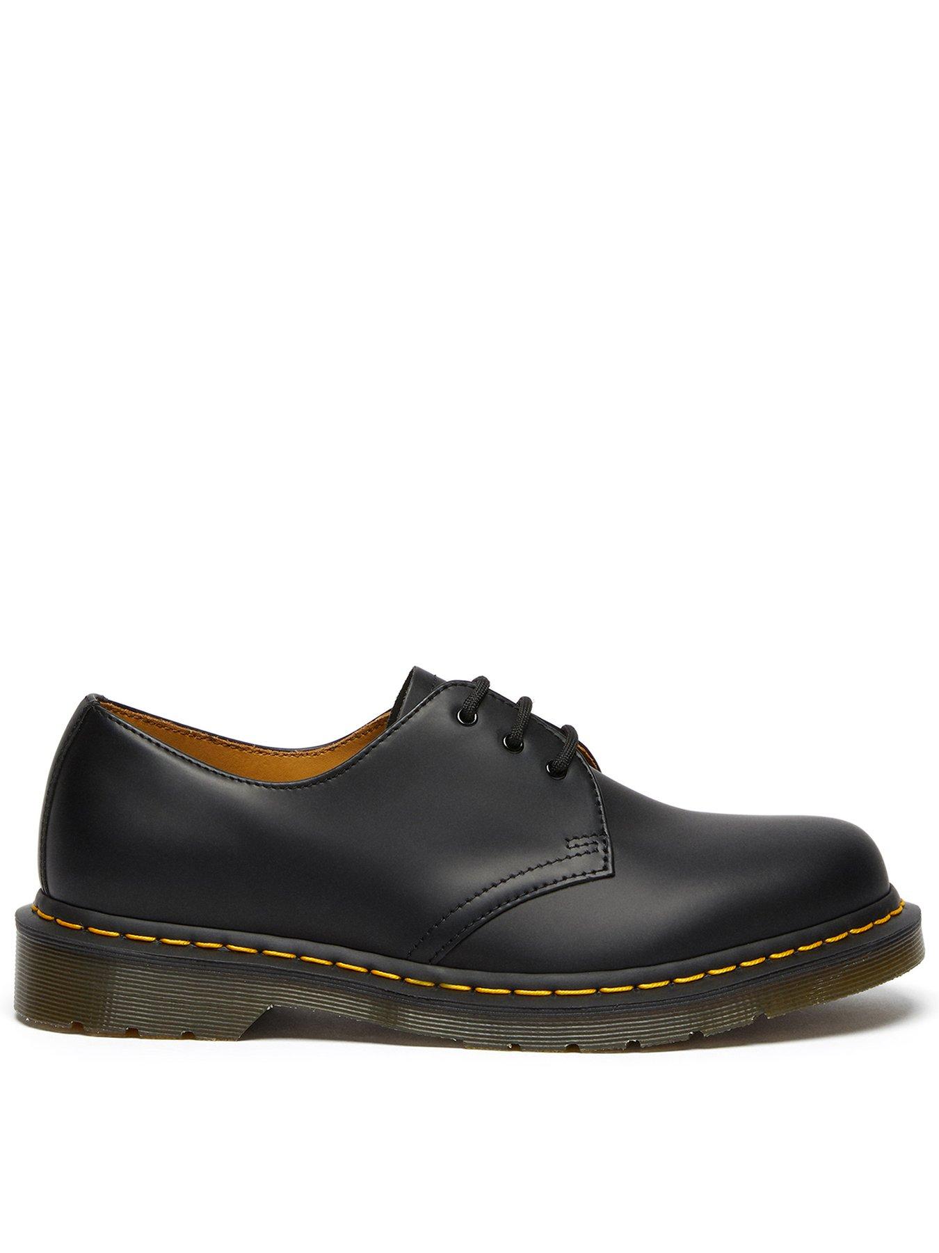 Dr Martens Dr 1461 3 Eye Smooth Leather Lace Up Shoe - Black