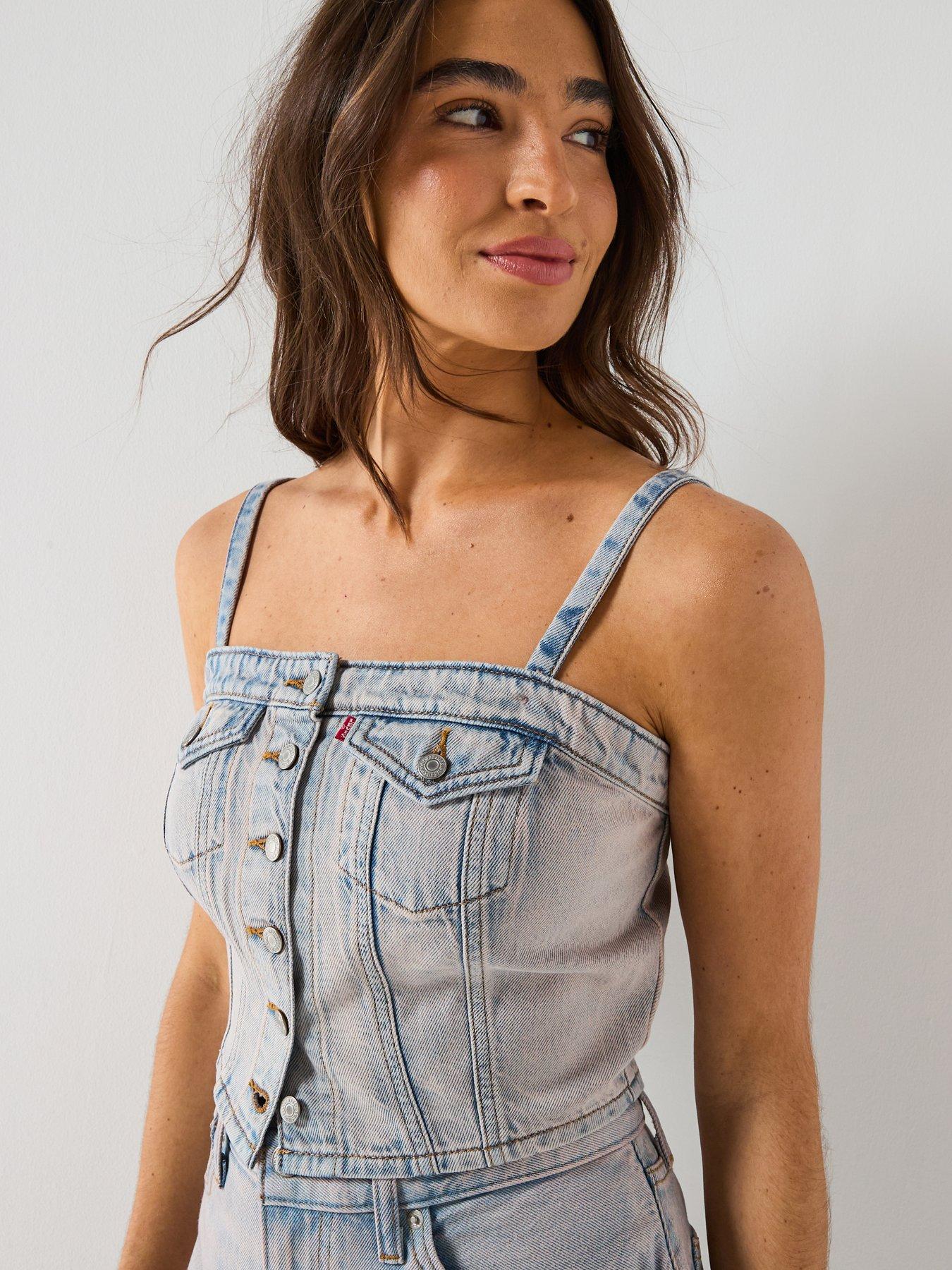 Image 1 of 6 of Levi's Denim Tube - Pink