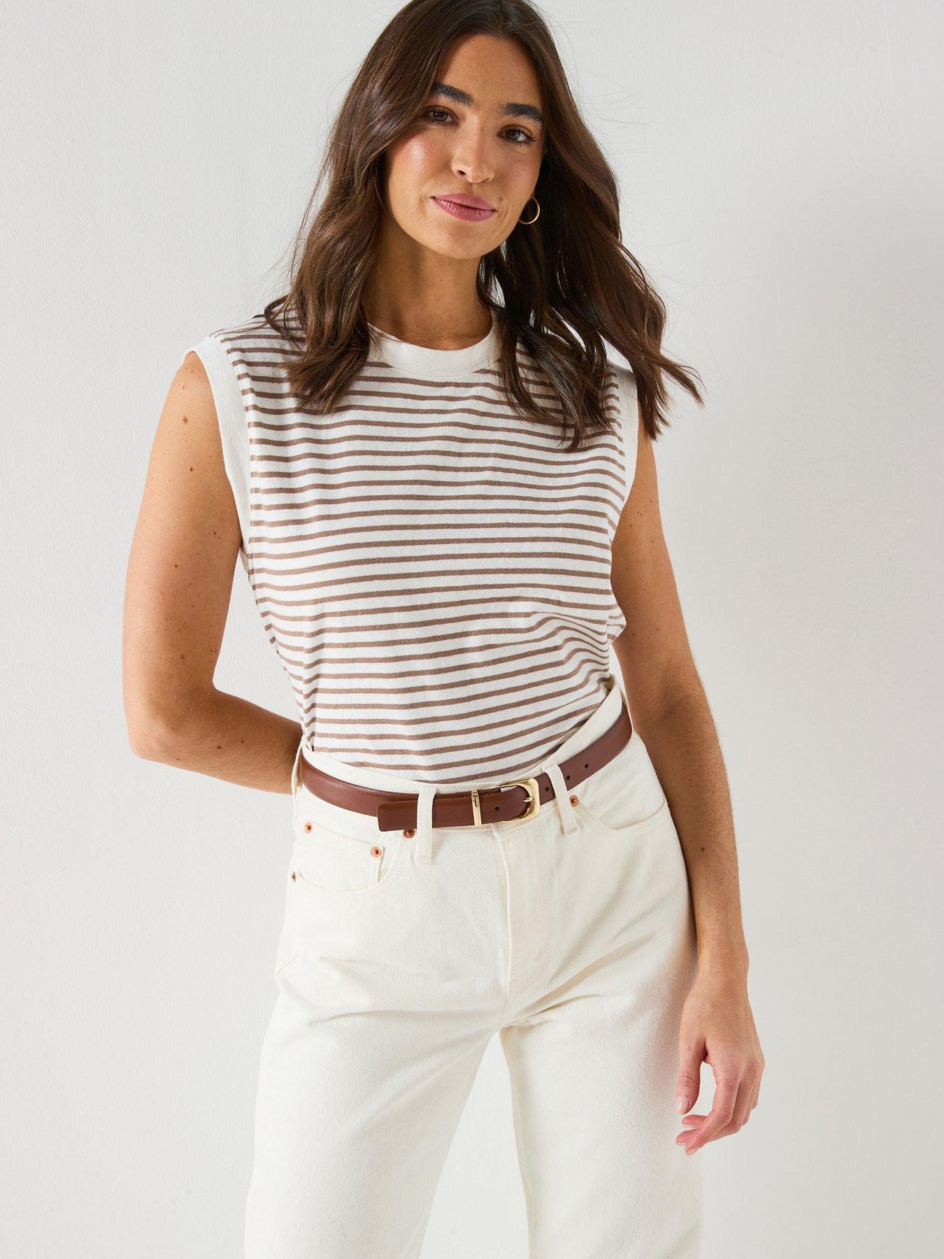 Image 1 of 6 of Levi's Boxy Tank - Beige