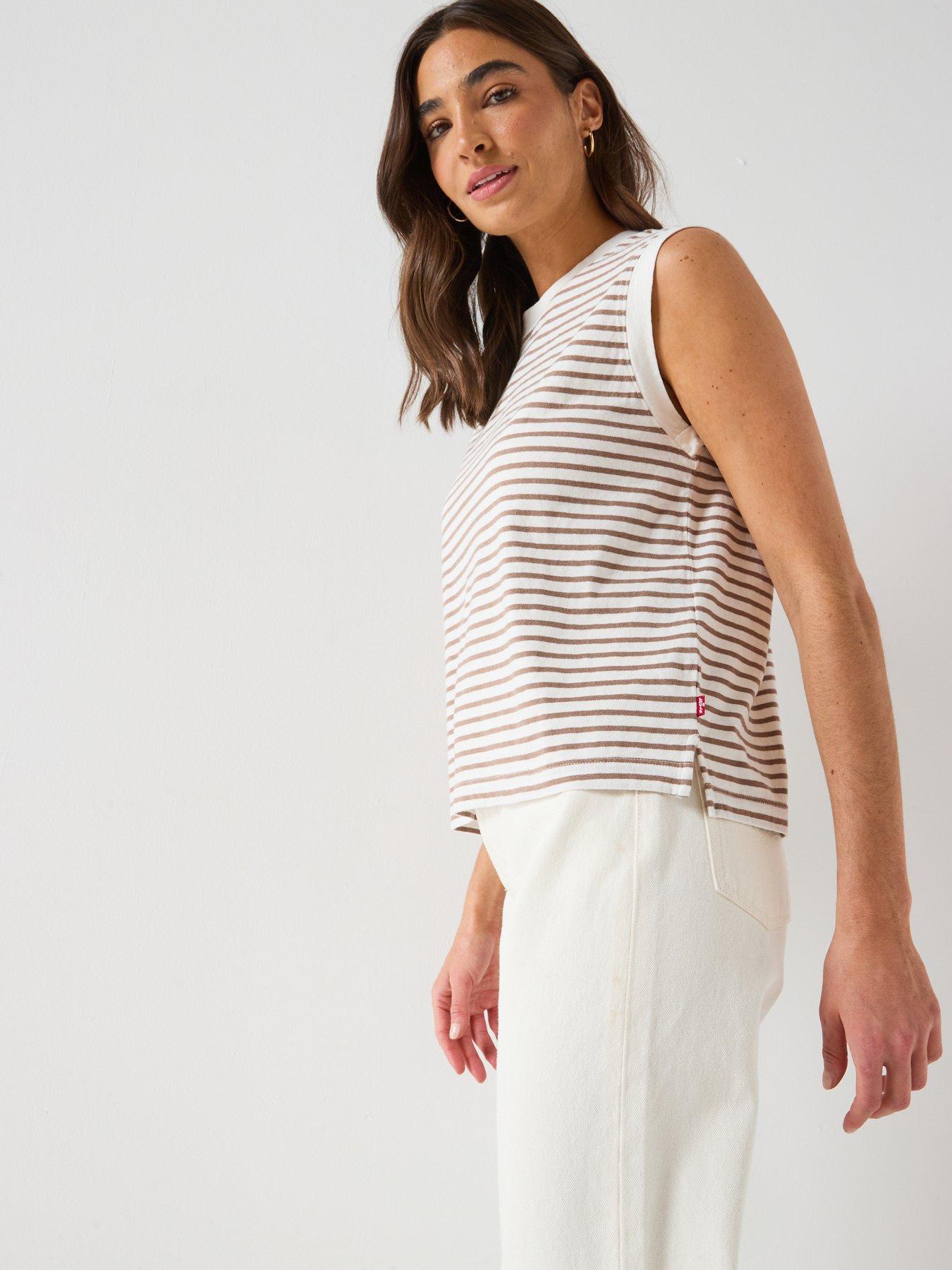 Image 4 of 6 of Levi's Boxy Tank - Beige