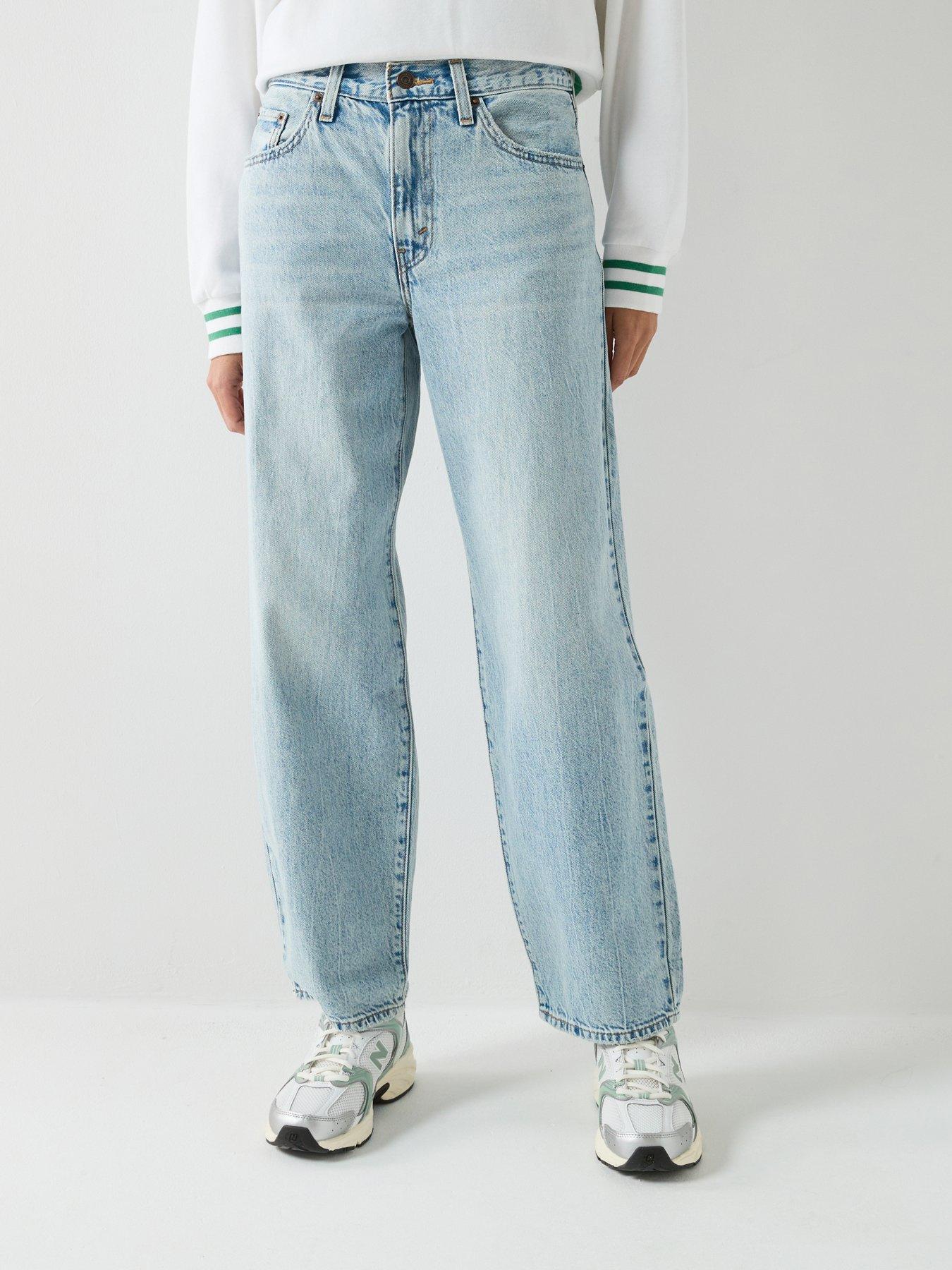 Levi's Baggy Dad Jeans, Blue, Size 27, Inside Leg 32, Women