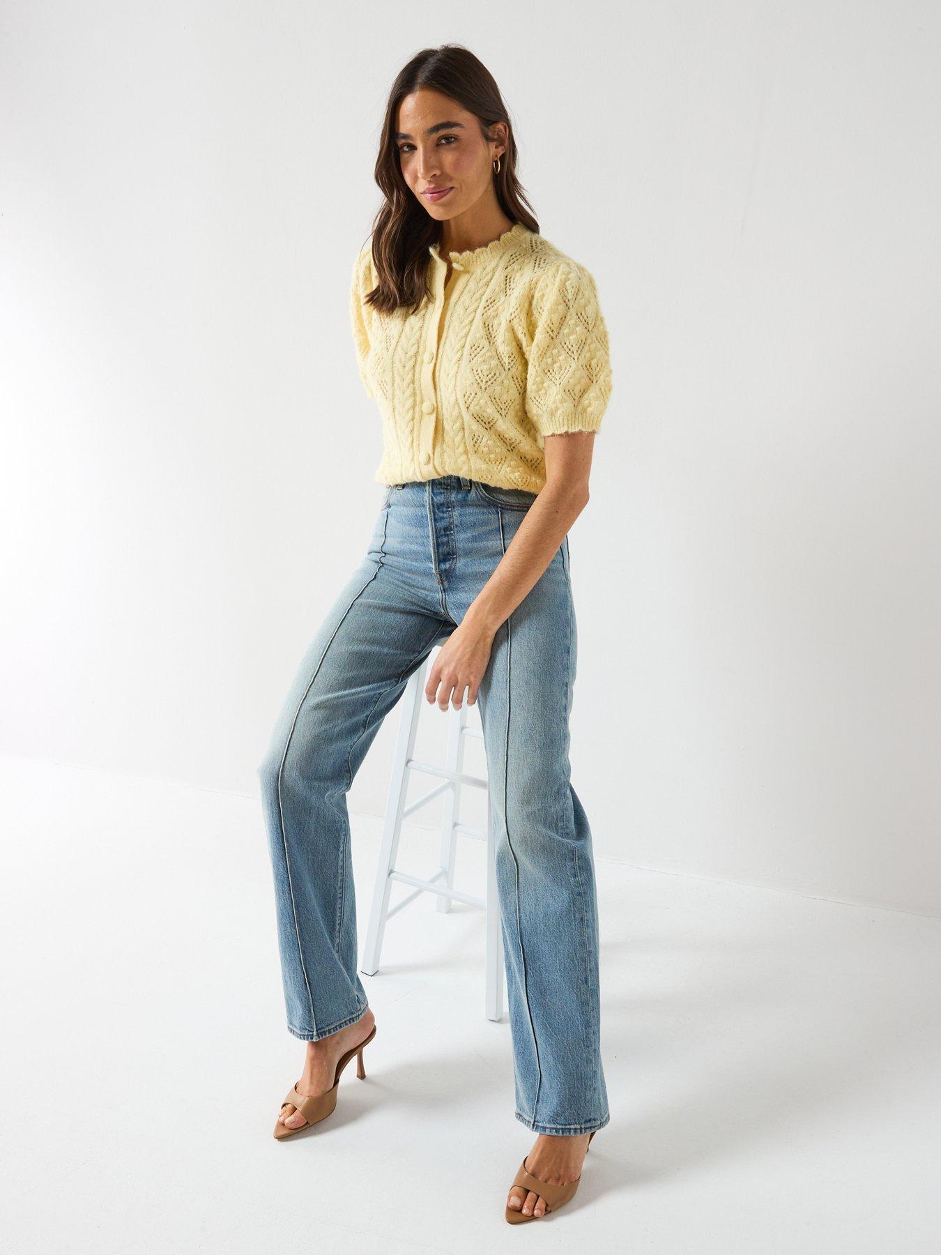 Image 3 of 6 of Levi's Ribcage Full Length Jeans - Blue