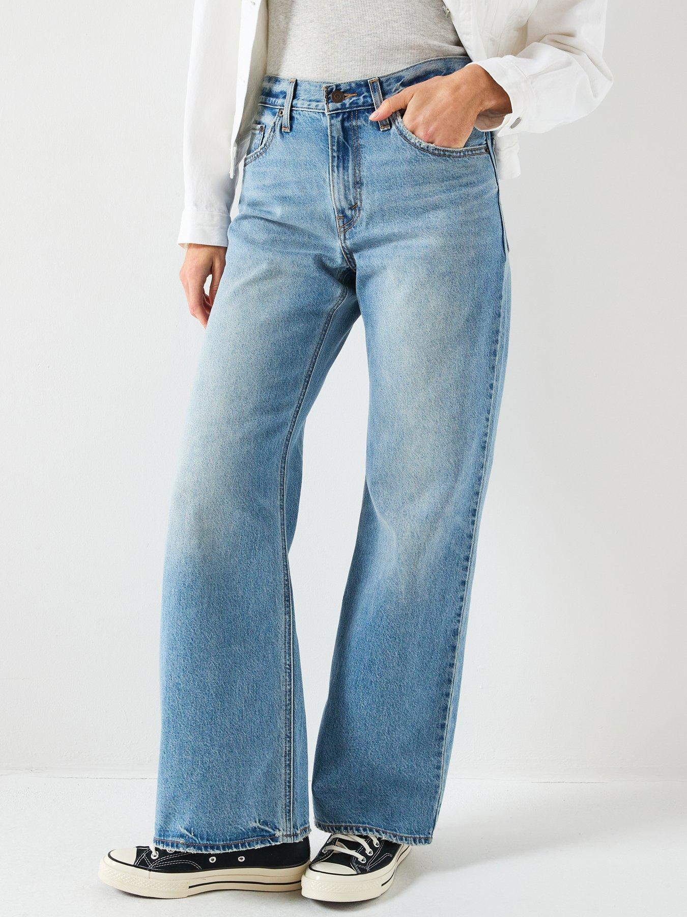 Levi's Loose Boot Jeans, Blue, Size 31, Inside Leg 31, Women