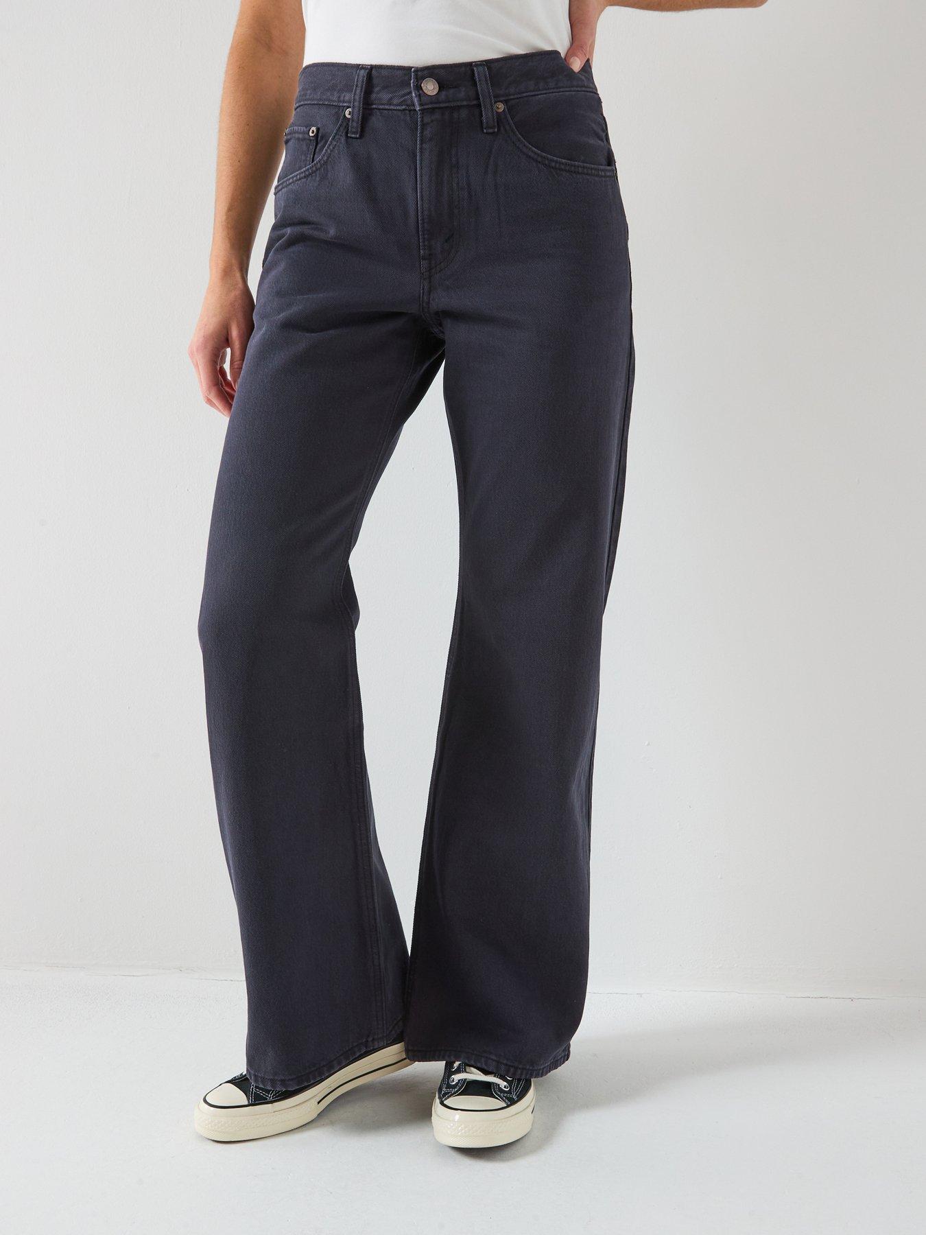Image 1 of 6 of Levi's Loose Bootcut Jeans - Chipped Black Oyster