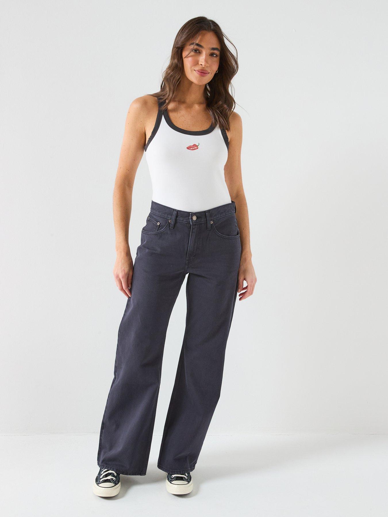 Image 3 of 6 of Levi's Loose Bootcut Jeans - Chipped Black Oyster