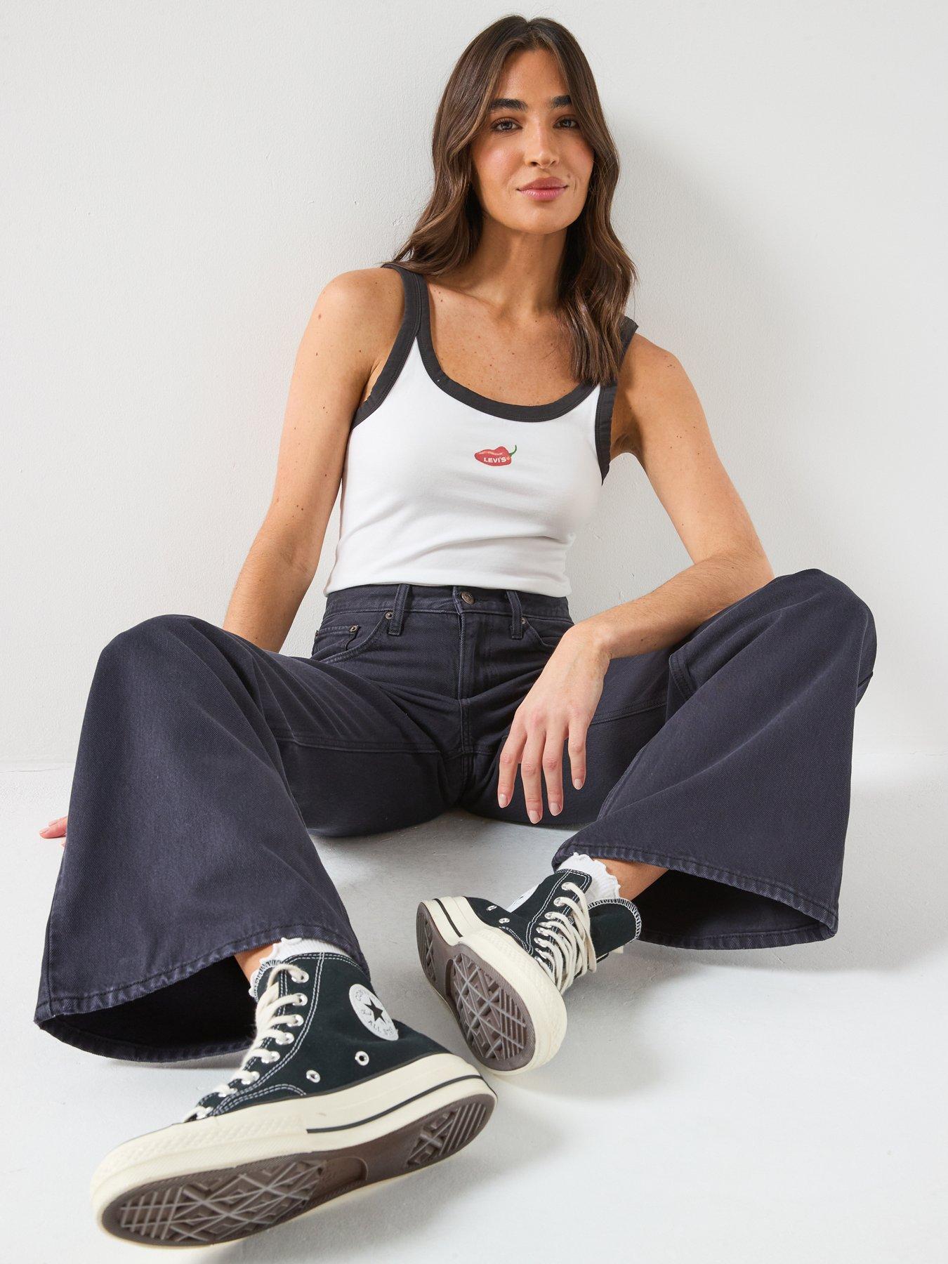 Image 4 of 6 of Levi's Loose Bootcut Jeans - Chipped Black Oyster