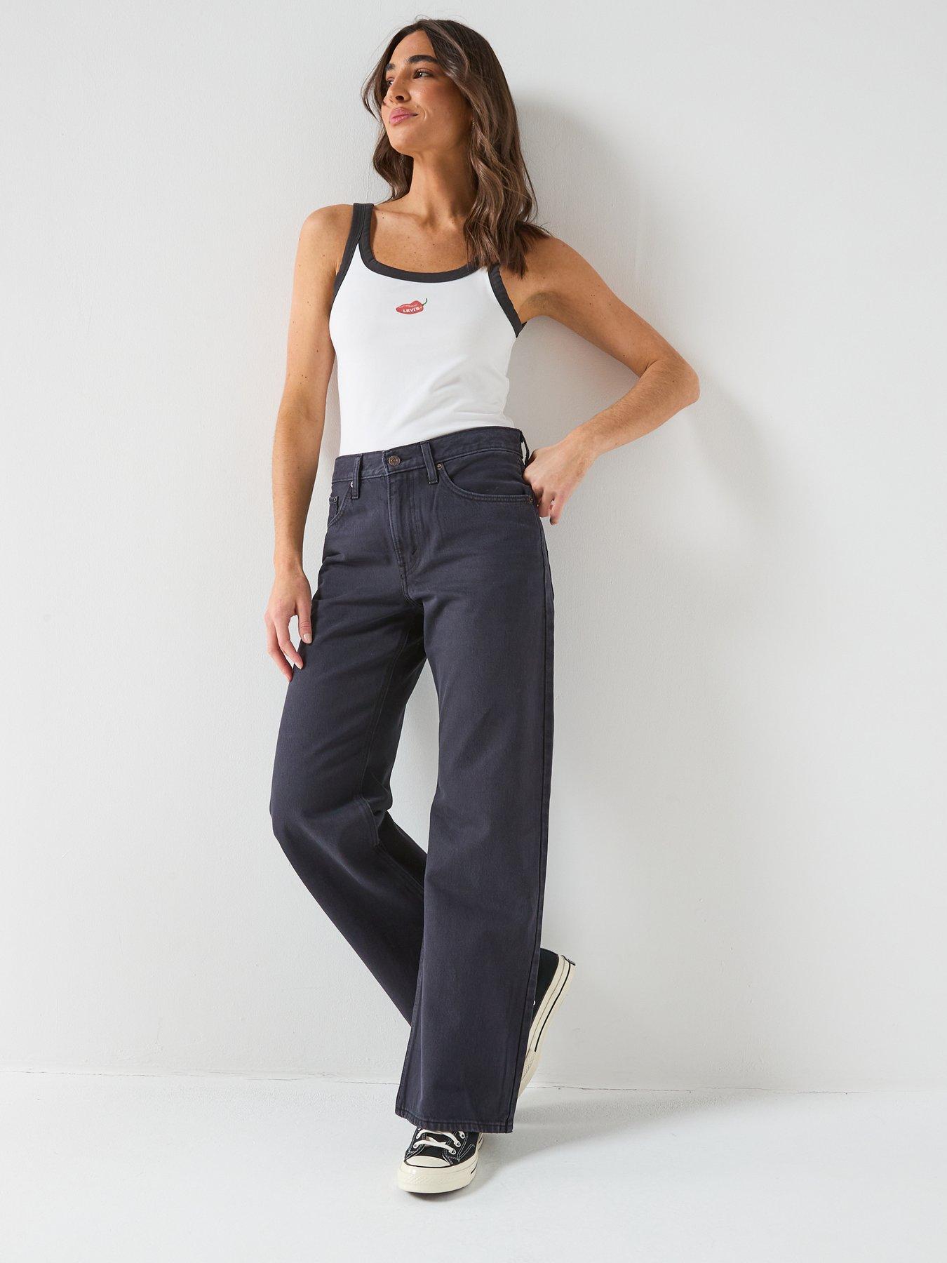 Image 5 of 6 of Levi's Loose Bootcut Jeans - Chipped Black Oyster