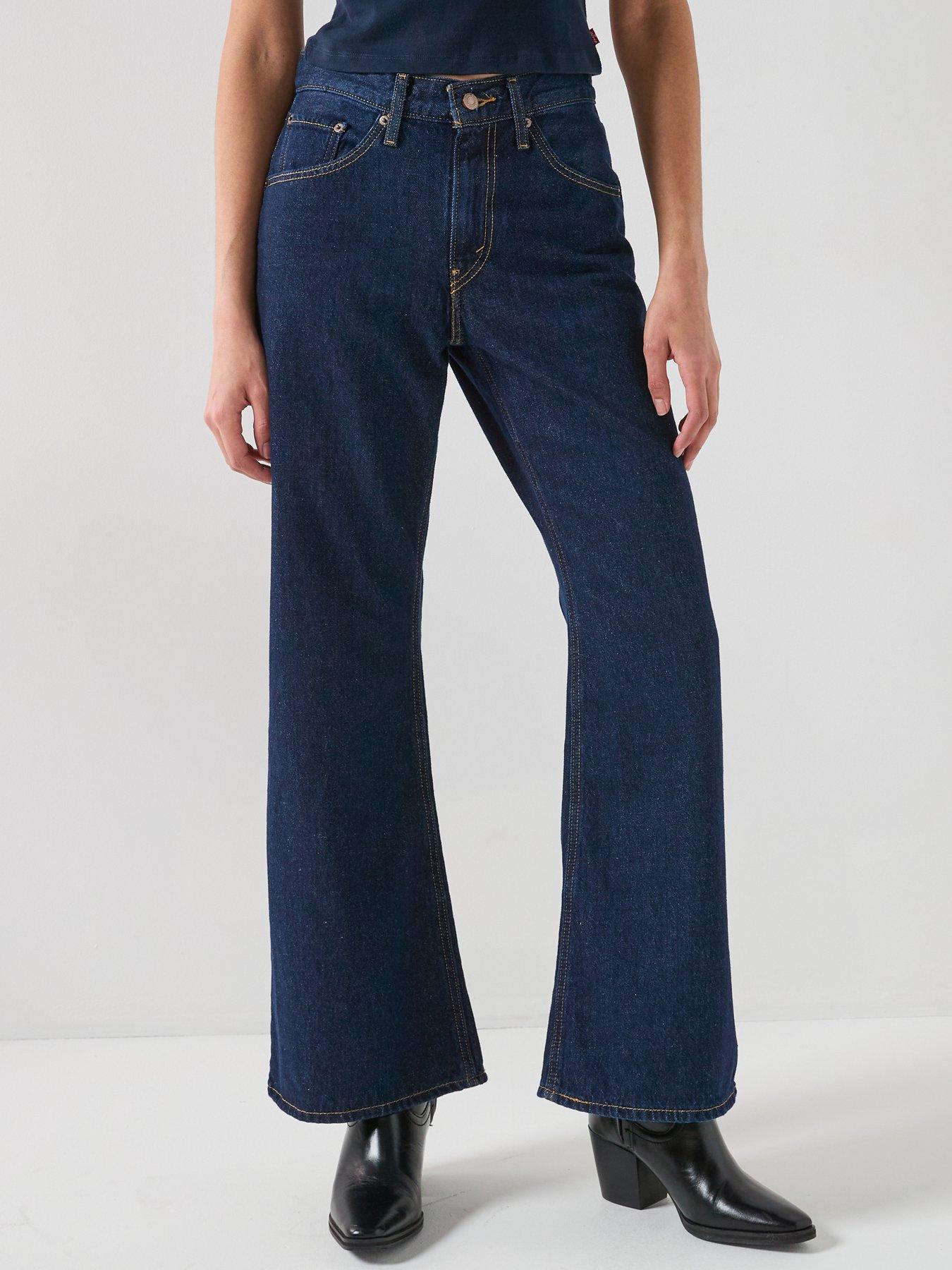 Levi's Loose Boot Cut Jeans, Black, Size 31, Inside Leg 31, Women