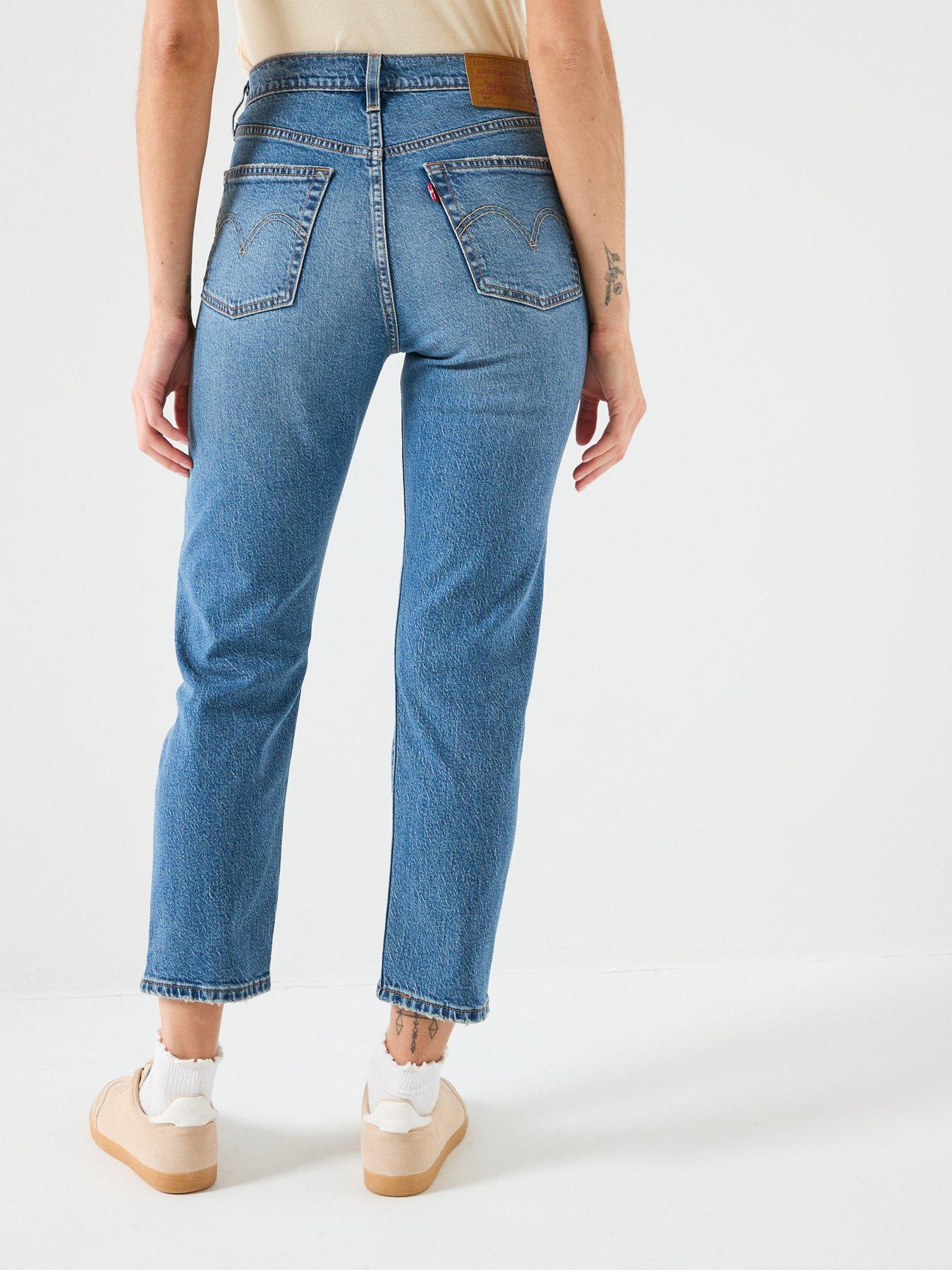Image 2 of 6 of Levi's 501 Crop Lightweight - Blue