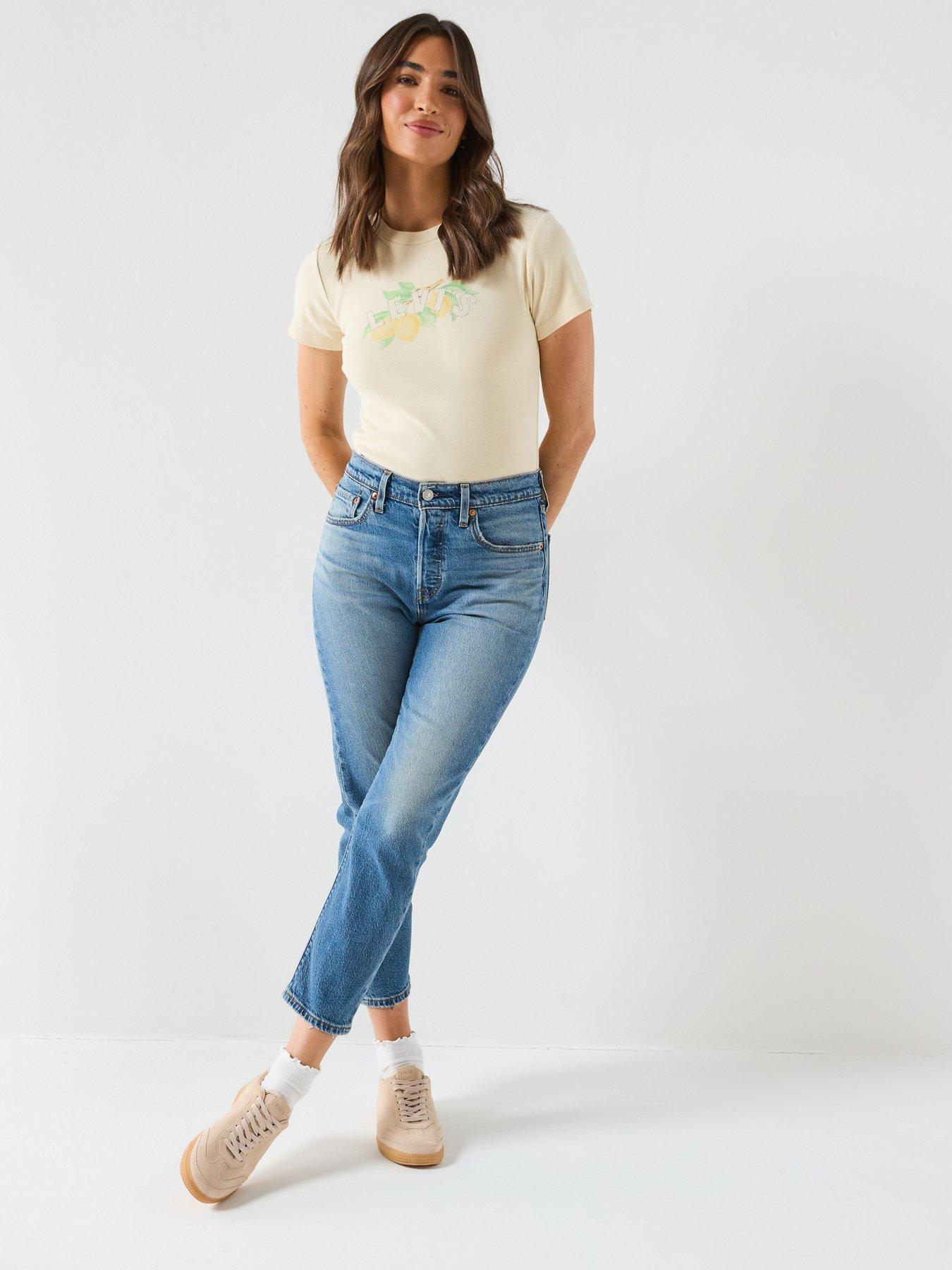 Image 3 of 6 of Levi's 501 Crop Lightweight - Blue