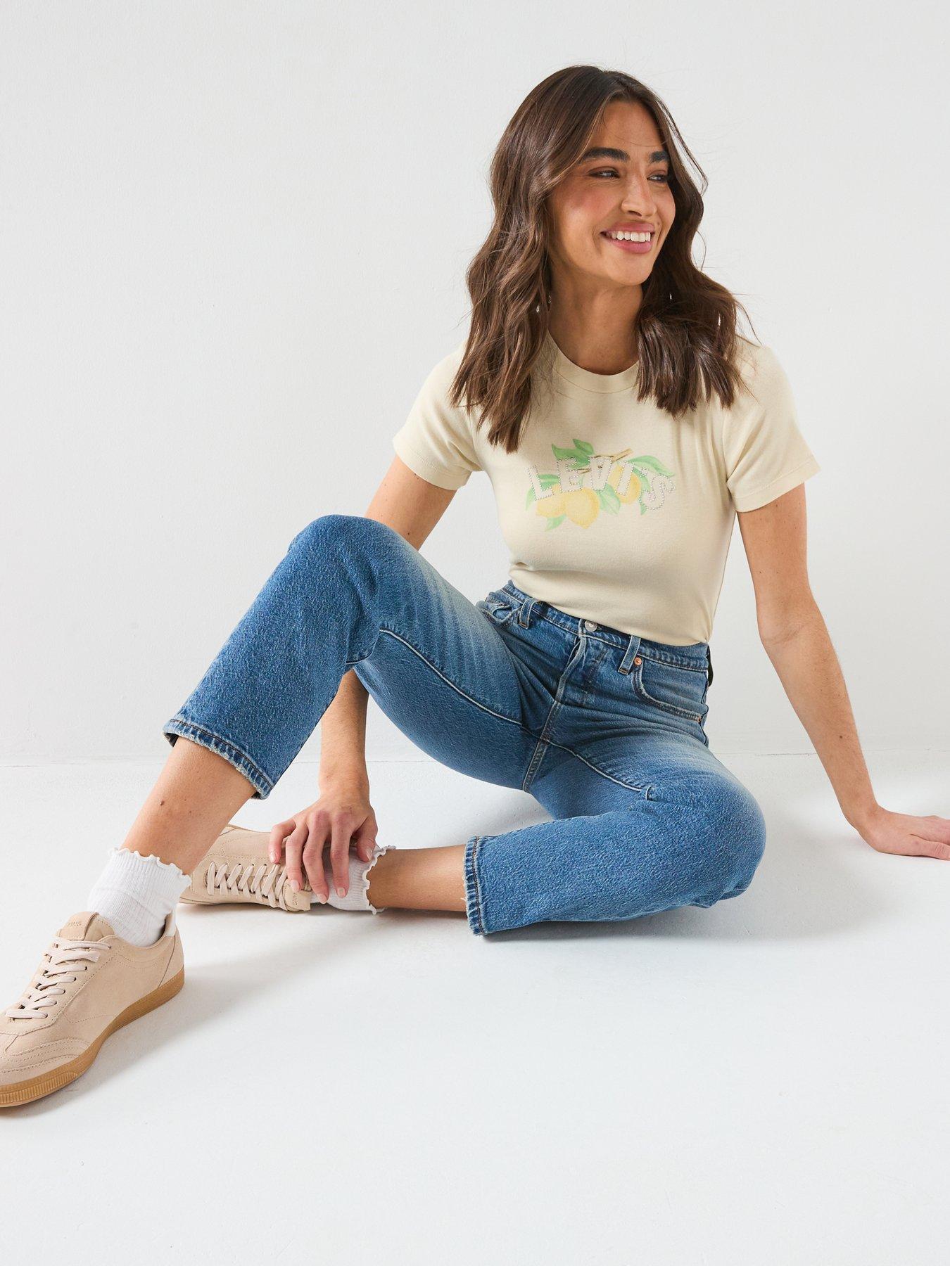 Image 4 of 6 of Levi's 501 Crop Lightweight - Blue
