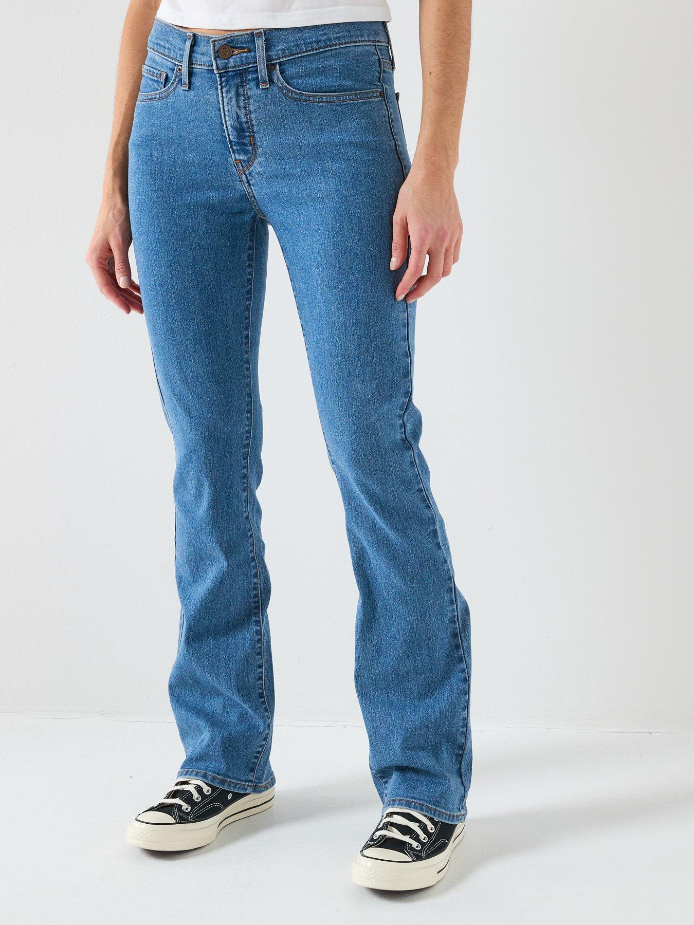 Levi's 315 Shaping Bootcut Jeans with Medium Stretch Denim, Blue, Size 28, Inside Leg 32, Women