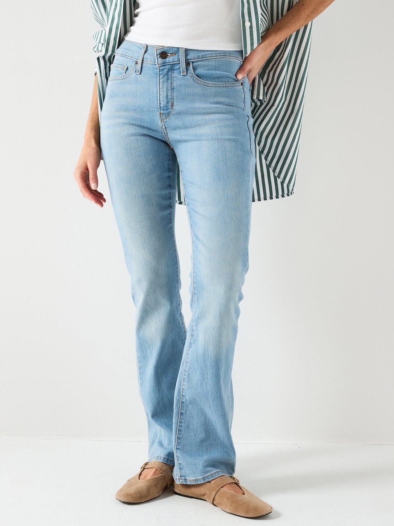 Levi's 315 Shaping Bootcut Jeans with Medium Stretch Denim, Blue, Size 31, Inside Leg 32, Women