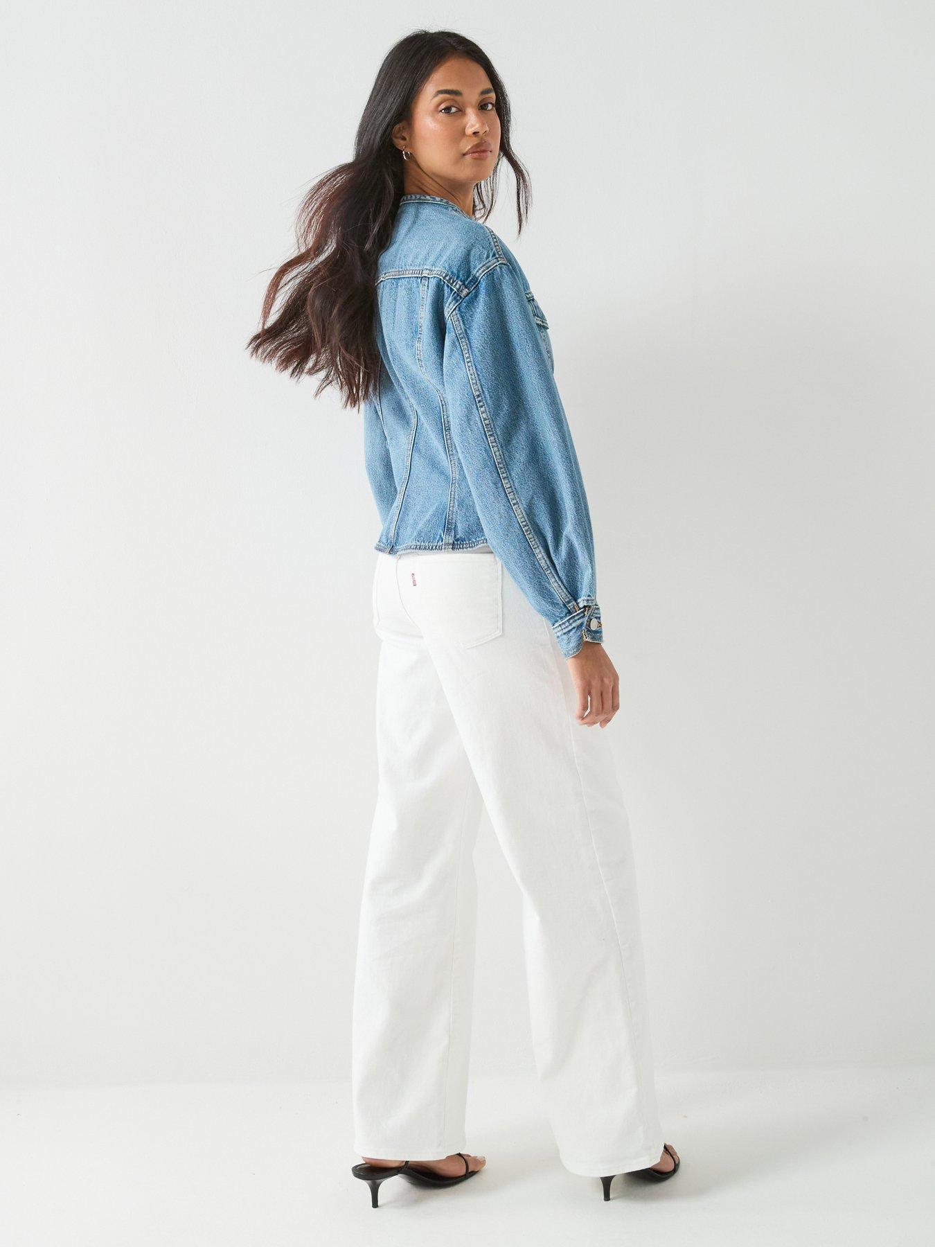Image 2 of 6 of Levi's Sculpted Trucker Jacket - Blue