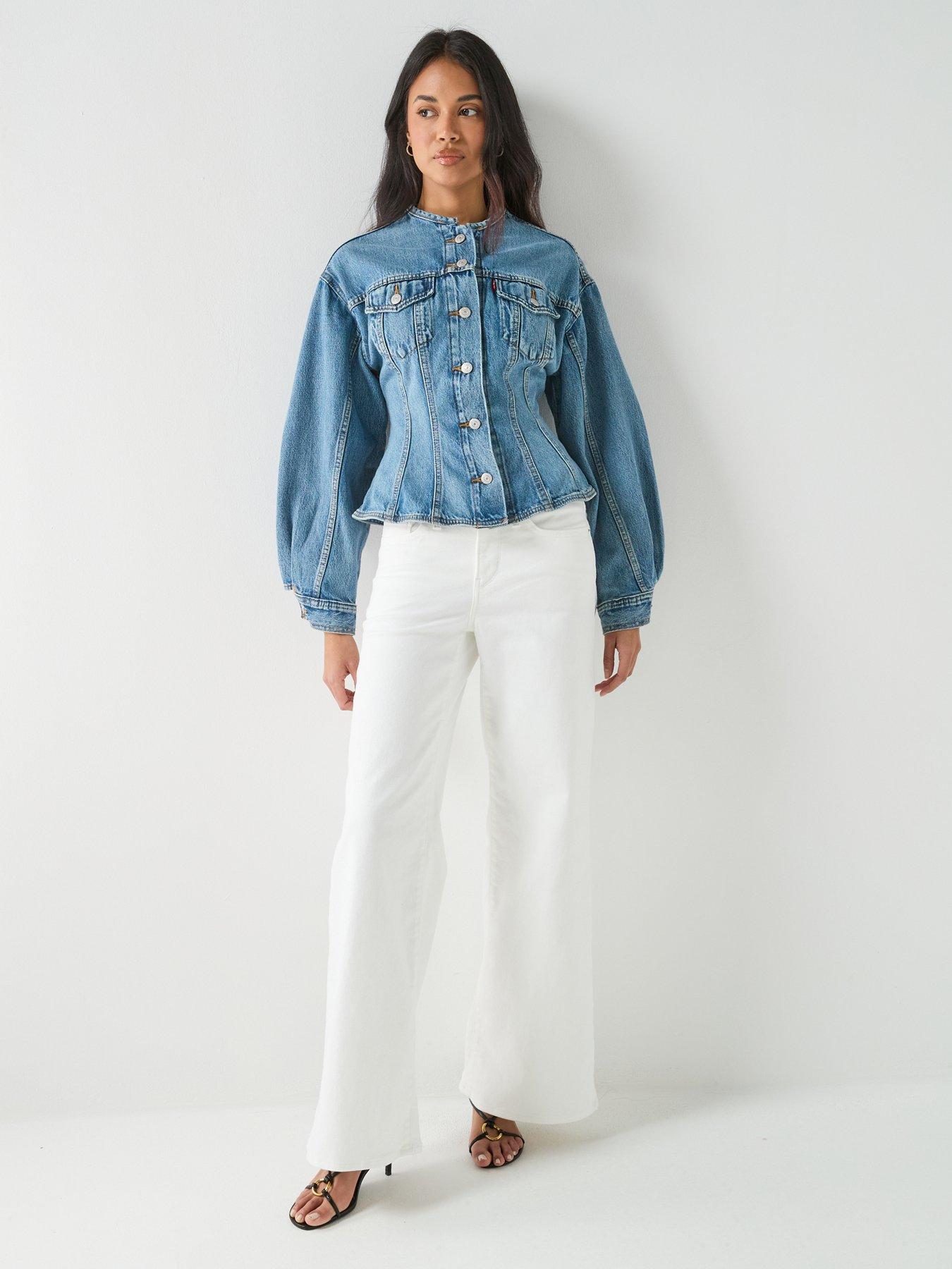 Image 3 of 6 of Levi's Sculpted Trucker Jacket - Blue