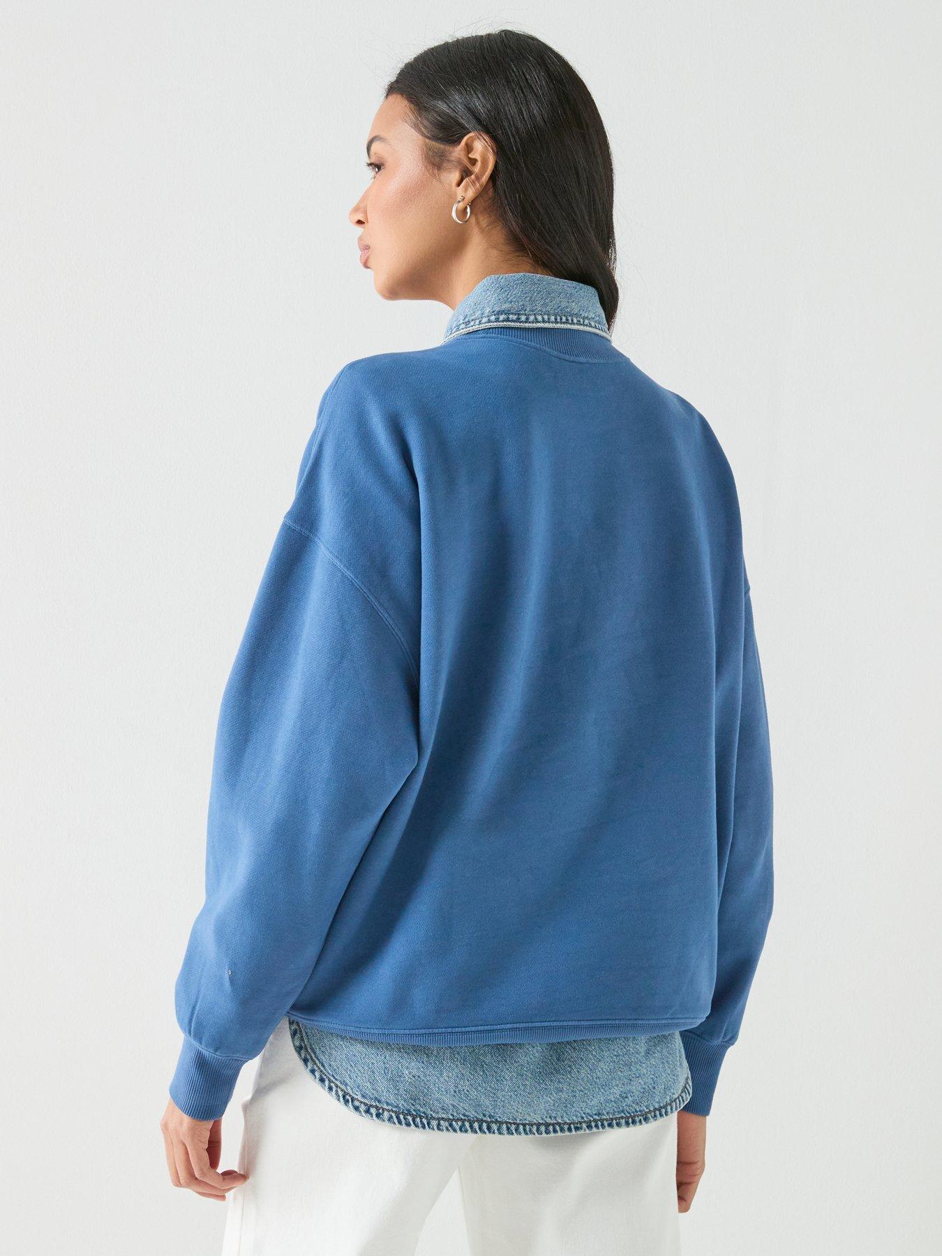 Image 2 of 6 of Levi's Gr Royale Oversized Crewneck Sweatshirt - Blue