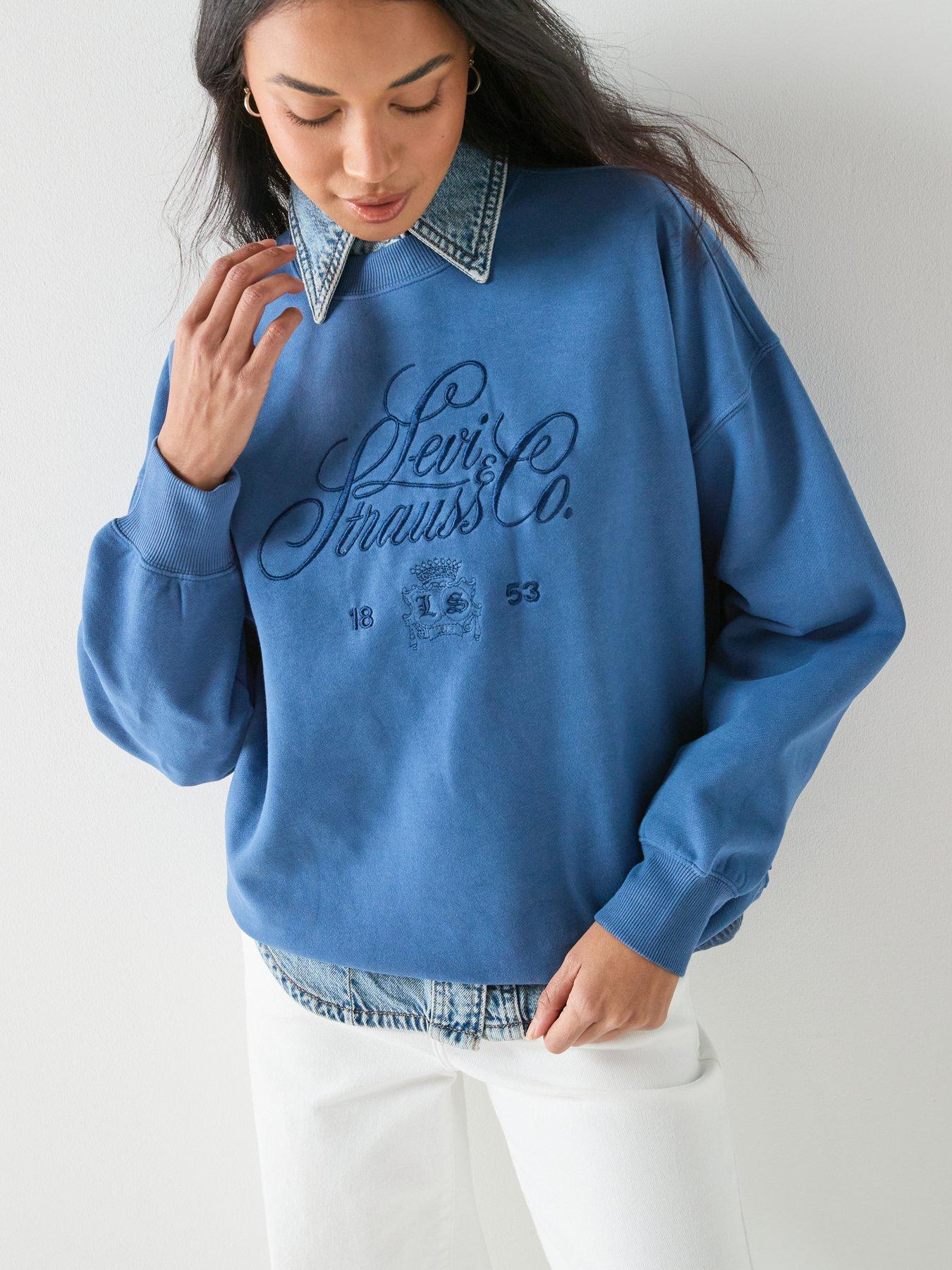 Image 5 of 6 of Levi's Gr Royale Oversized Crewneck Sweatshirt - Blue