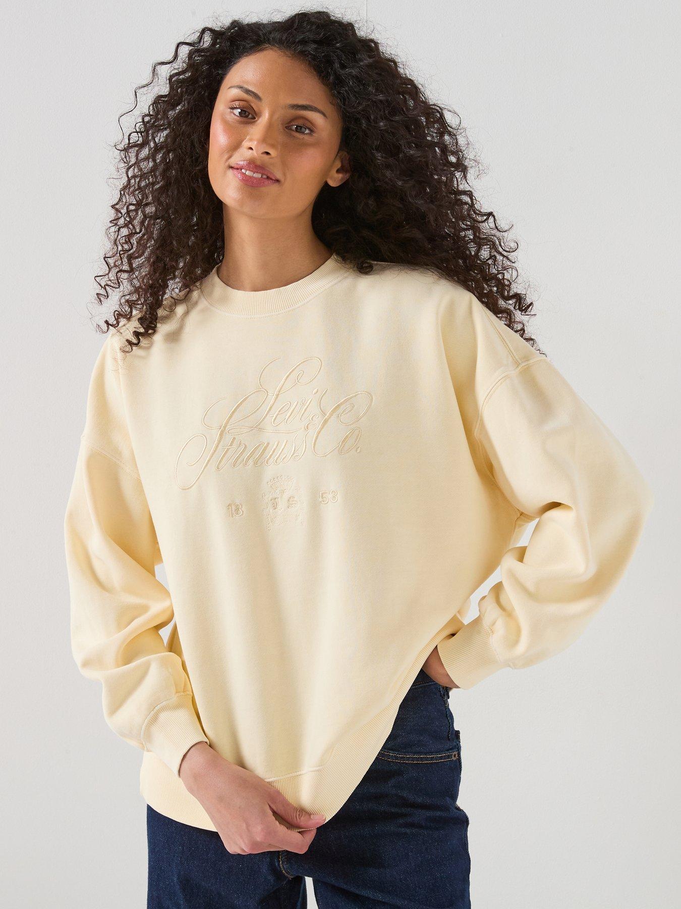 Levi's Graphic Vintage Oversized Crewneck Sweatshirt - Royale Fancy Script Rutabaga - Orange