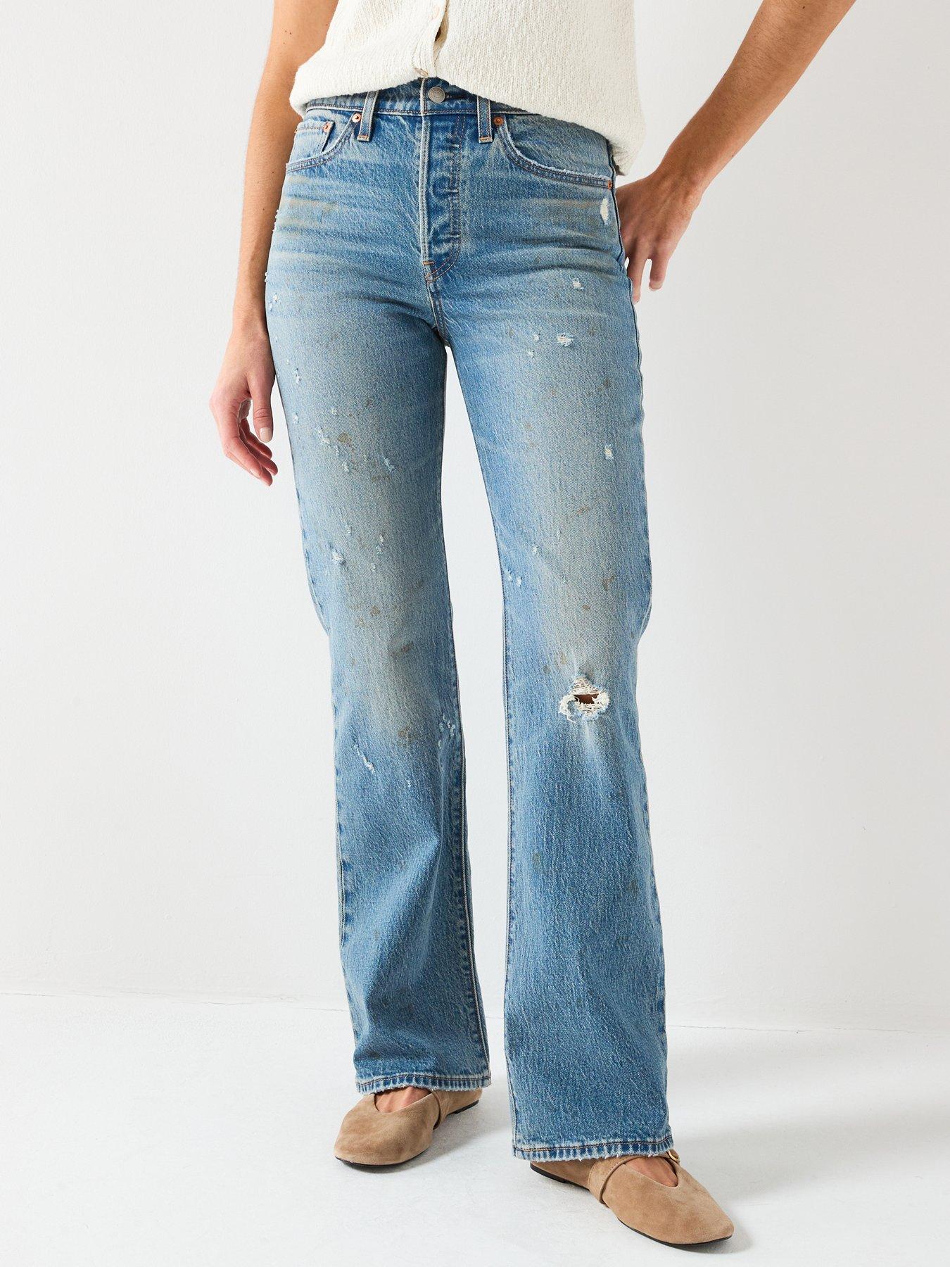 Levi's Wedgie Bootcut Jeans, Blue, Size 29, Inside Leg 30, Women